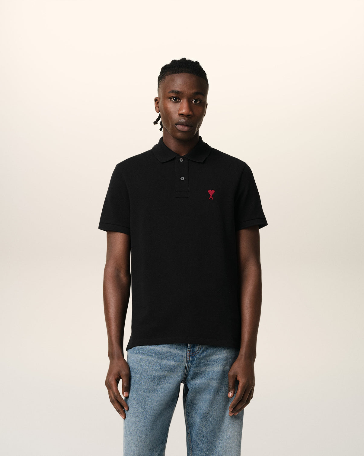 Black Organic Cotton Polo Shirt