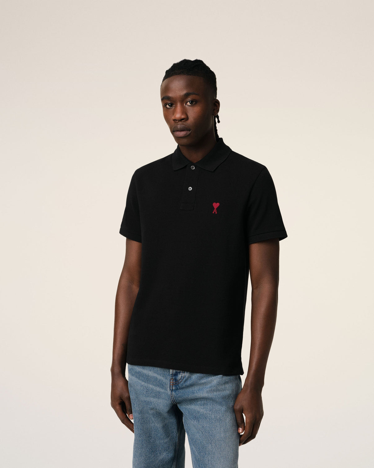 Black Organic Cotton Polo Shirt