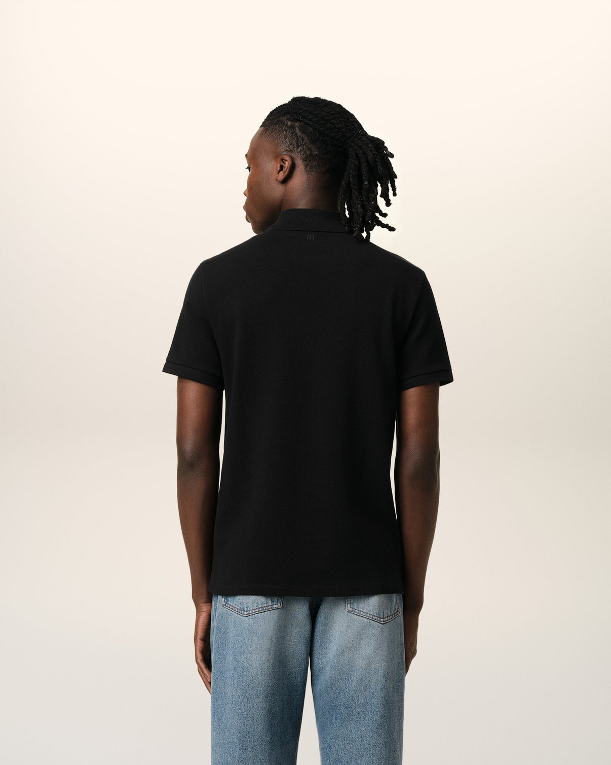 Black Organic Cotton Polo Shirt
