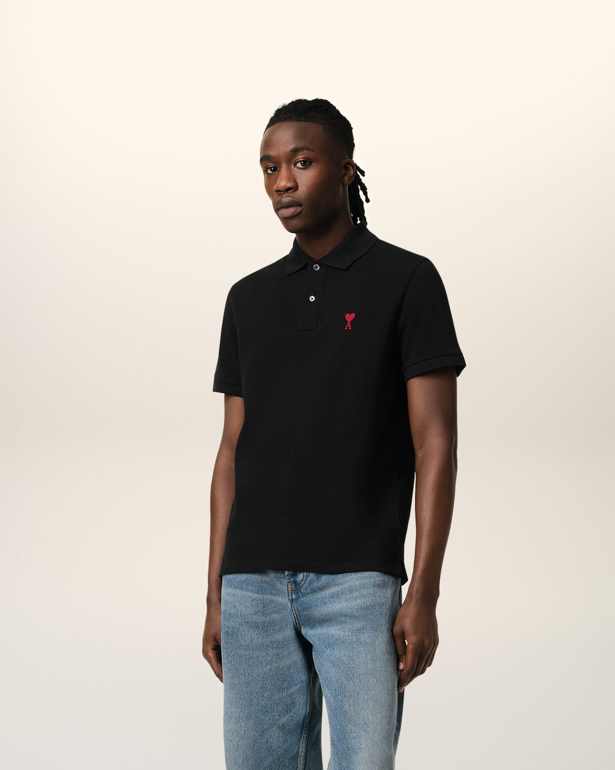 Black Organic Cotton Polo Shirt