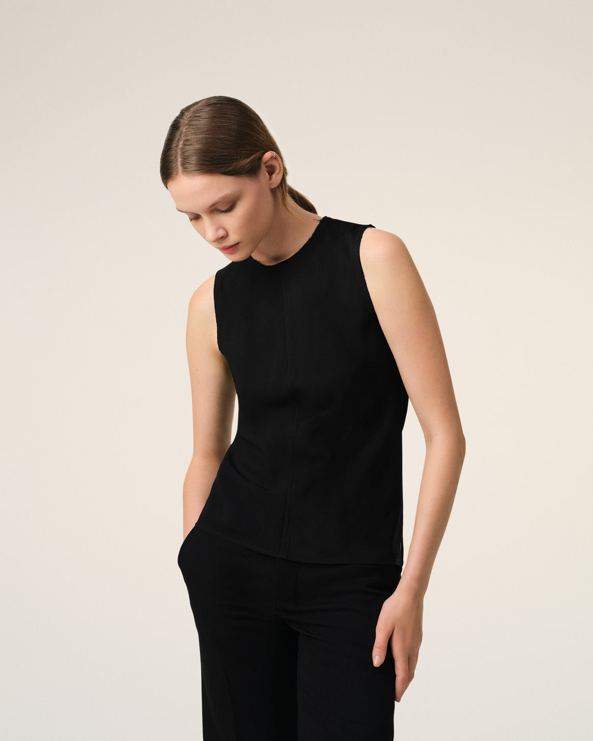 Black Sleeveless Top