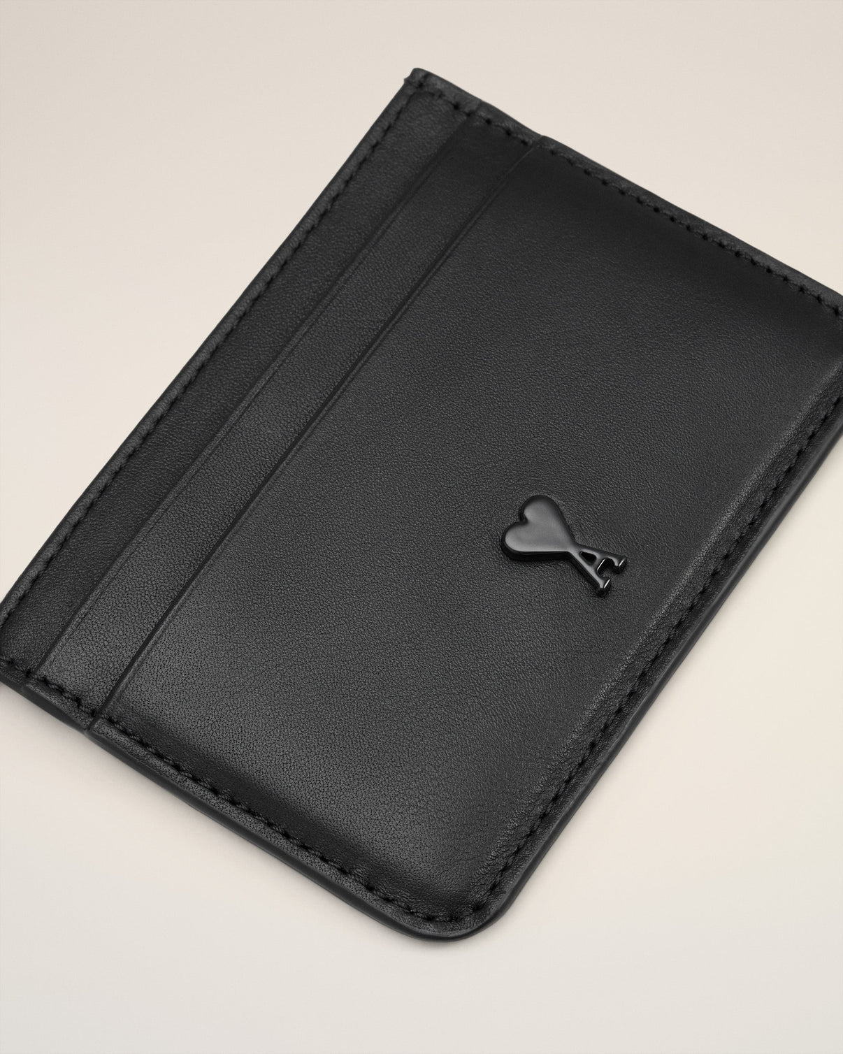 Black Smooth Leather Card Holder
