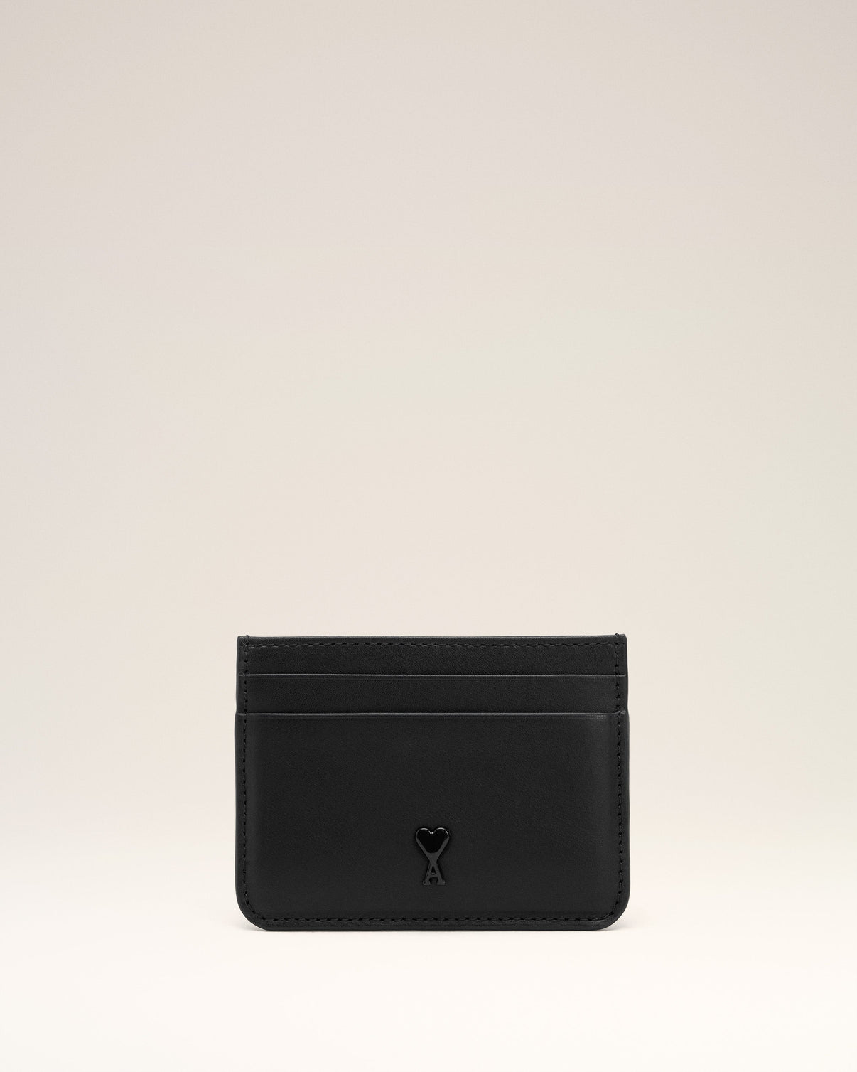 Black Smooth Leather Card Holder