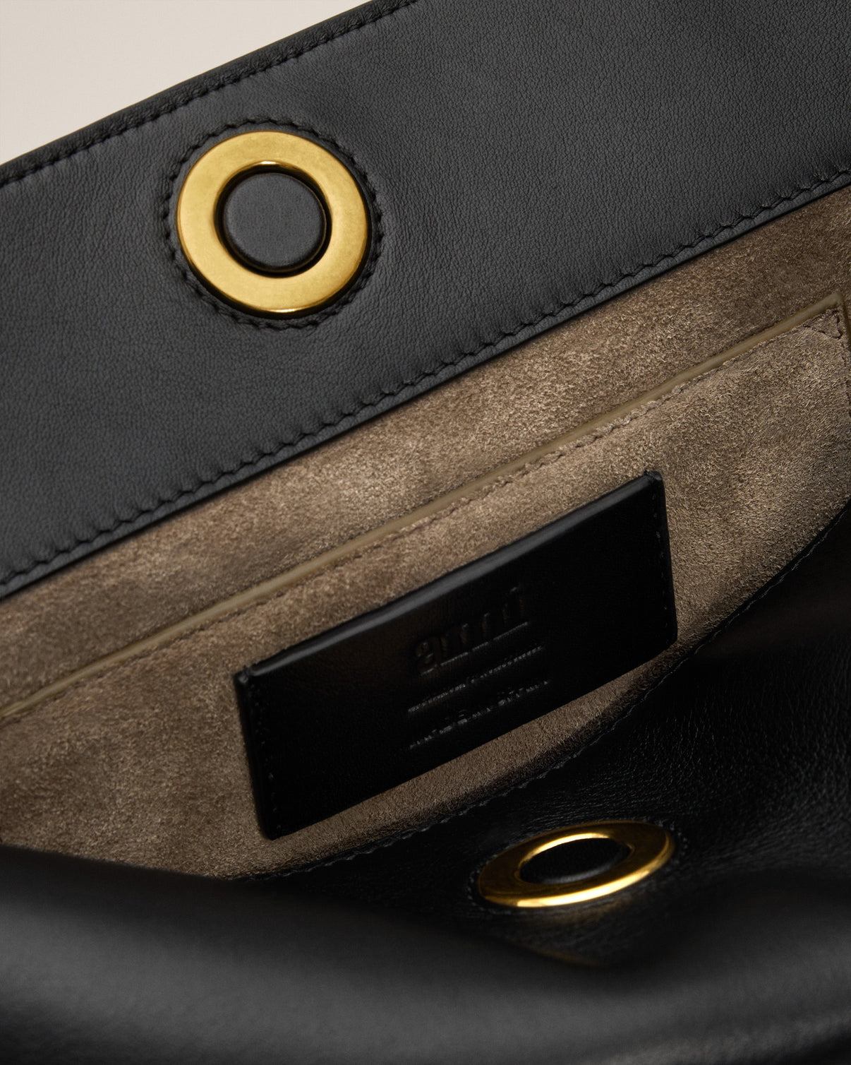 Black Smooth Leather Carrousel Bag