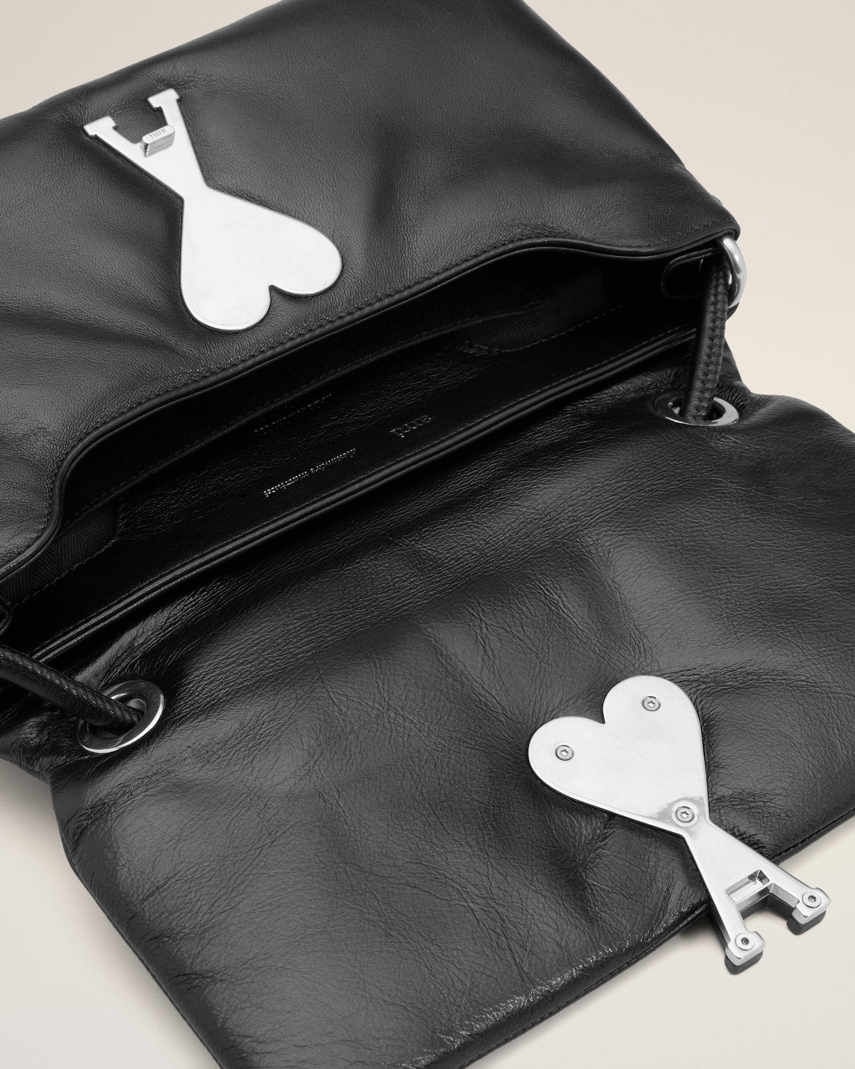 Black Smooth Leather Voulez Vous Bag