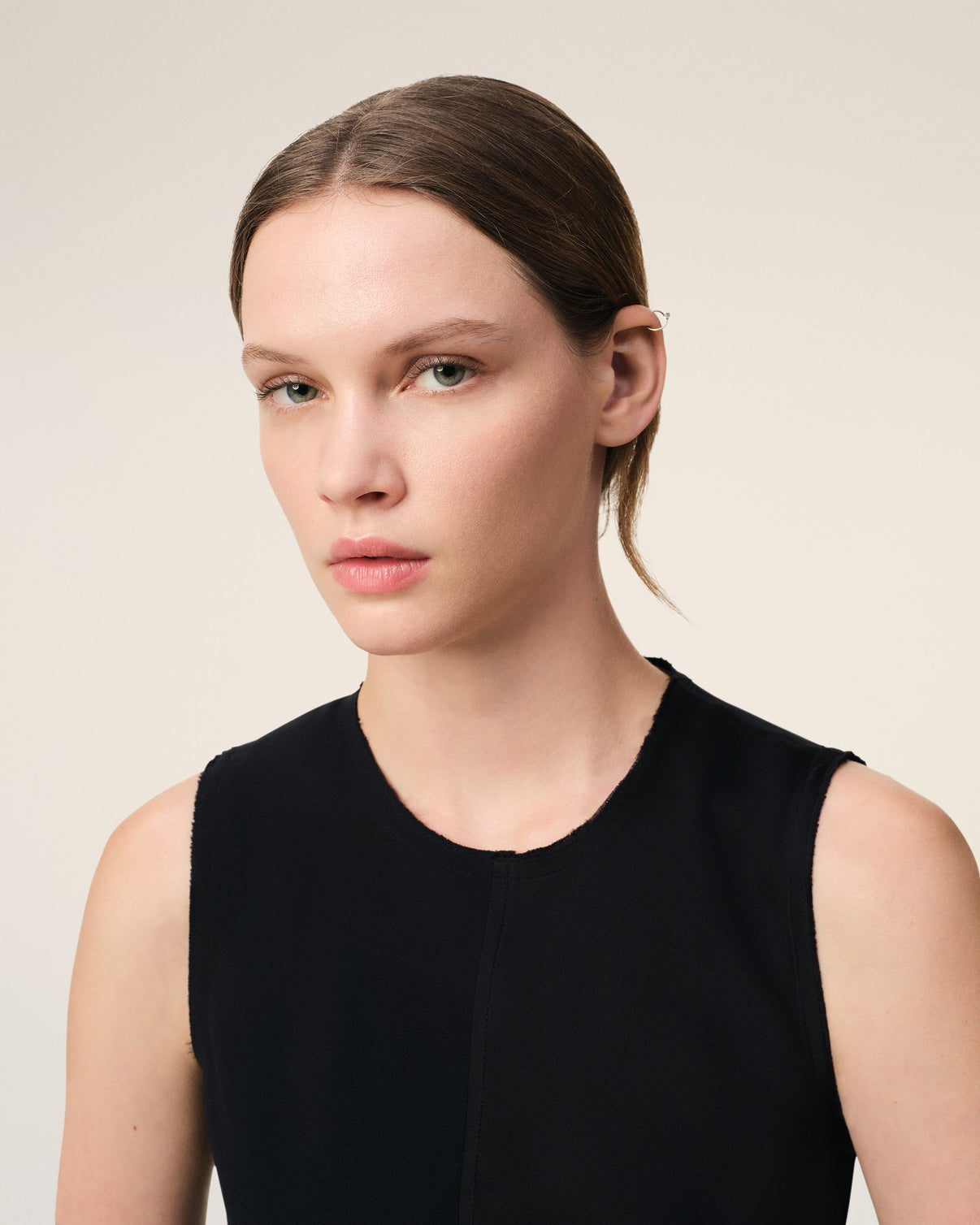 Black Straight Short Dress