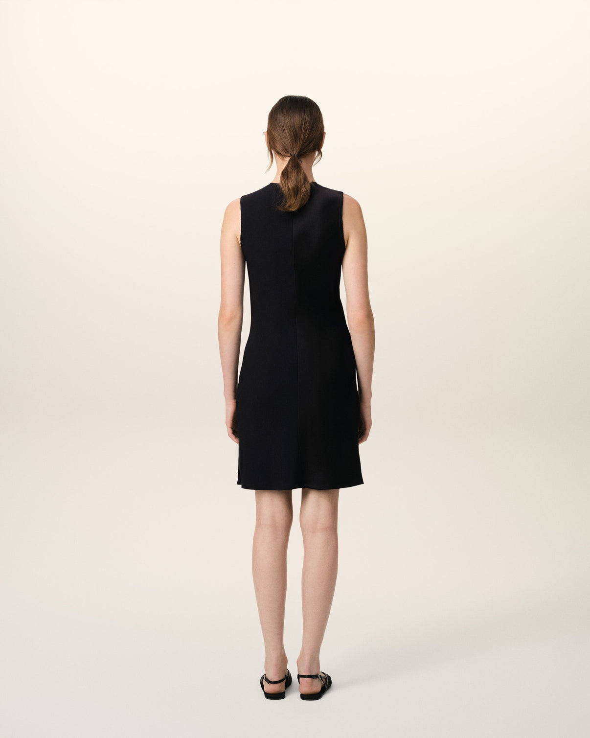 Black Straight Short Dress