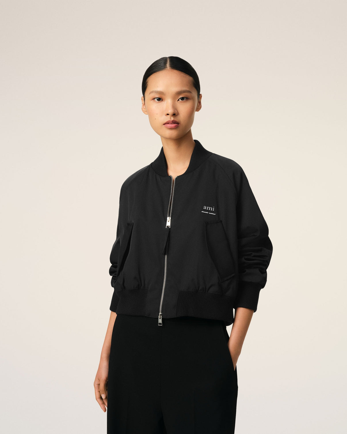 Black Twill Bomber