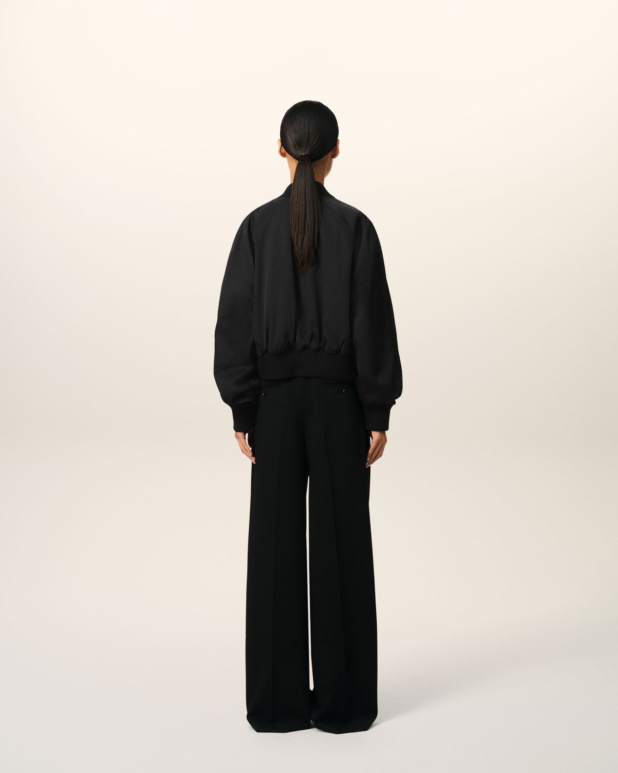 Black Twill Bomber
