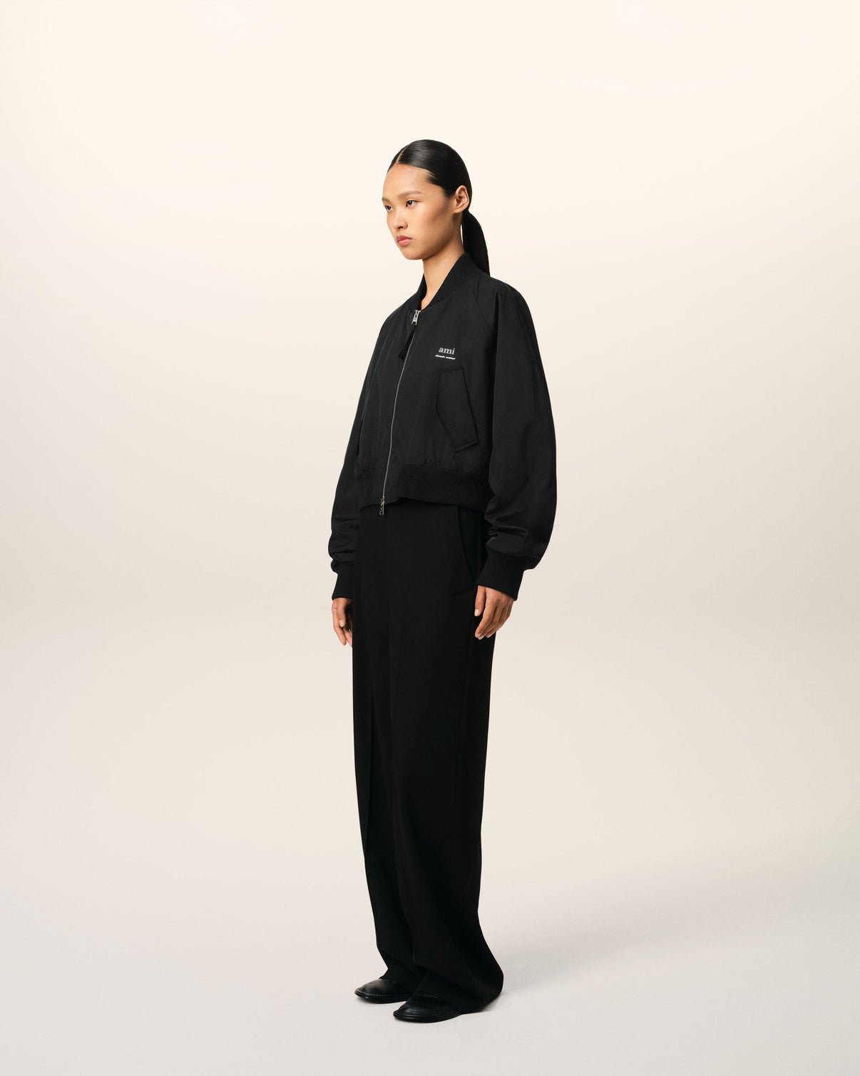 Black Twill Bomber