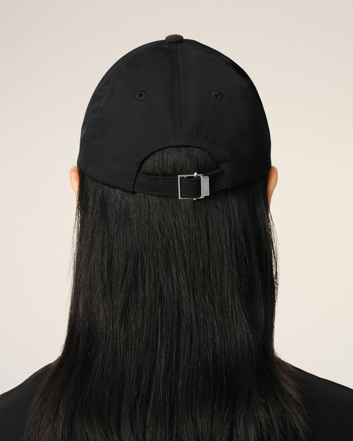 Black Twill Stud Cap