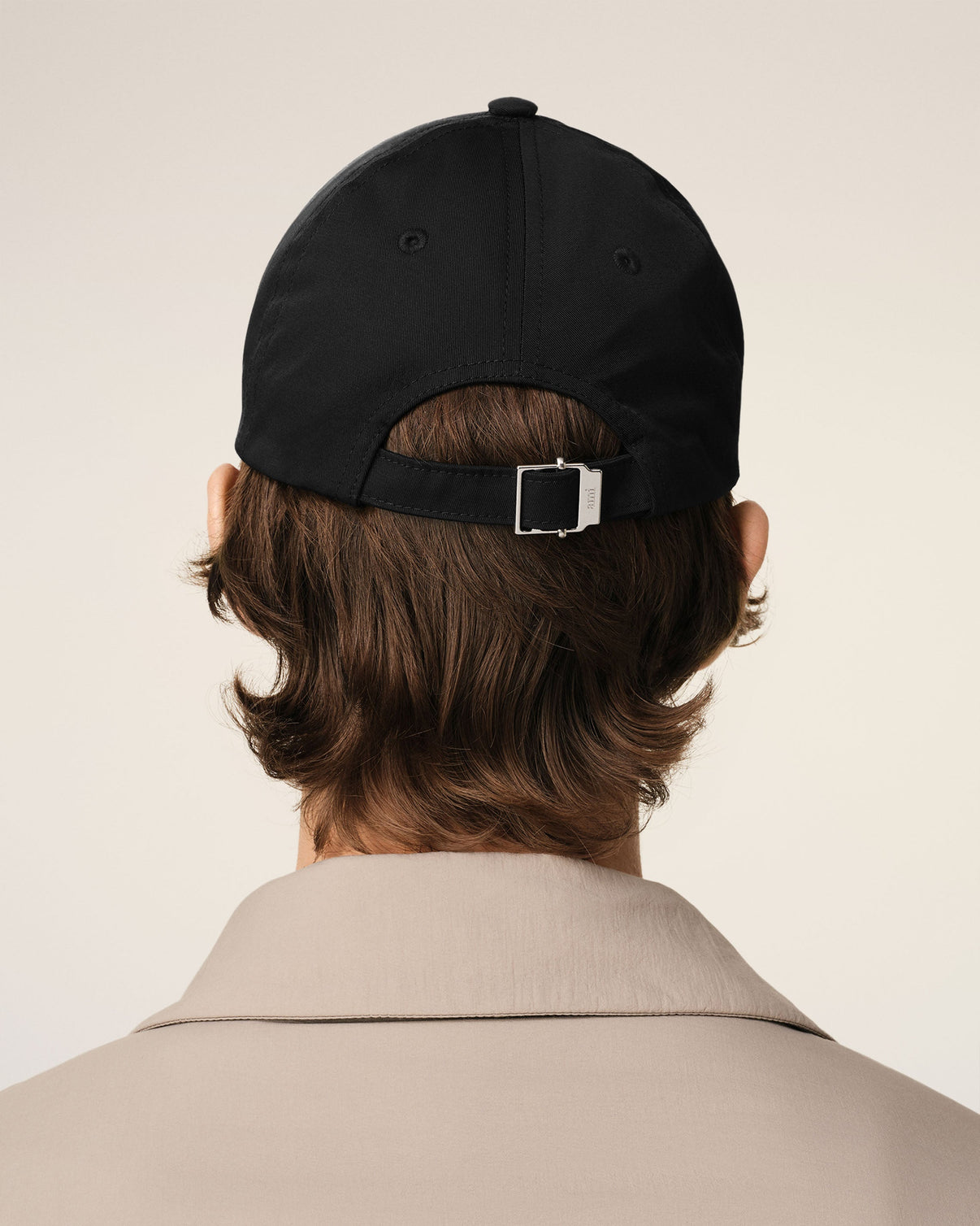 Black Twill Stud Cap