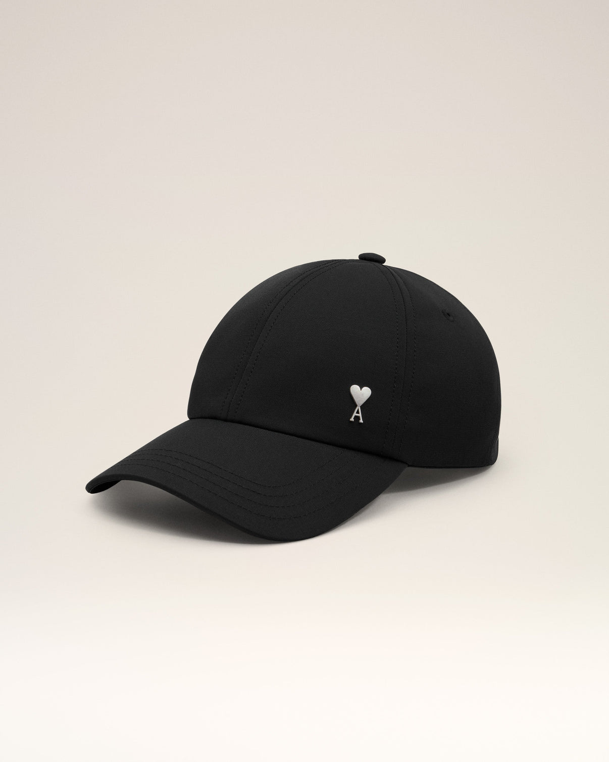 Black Twill Stud Cap