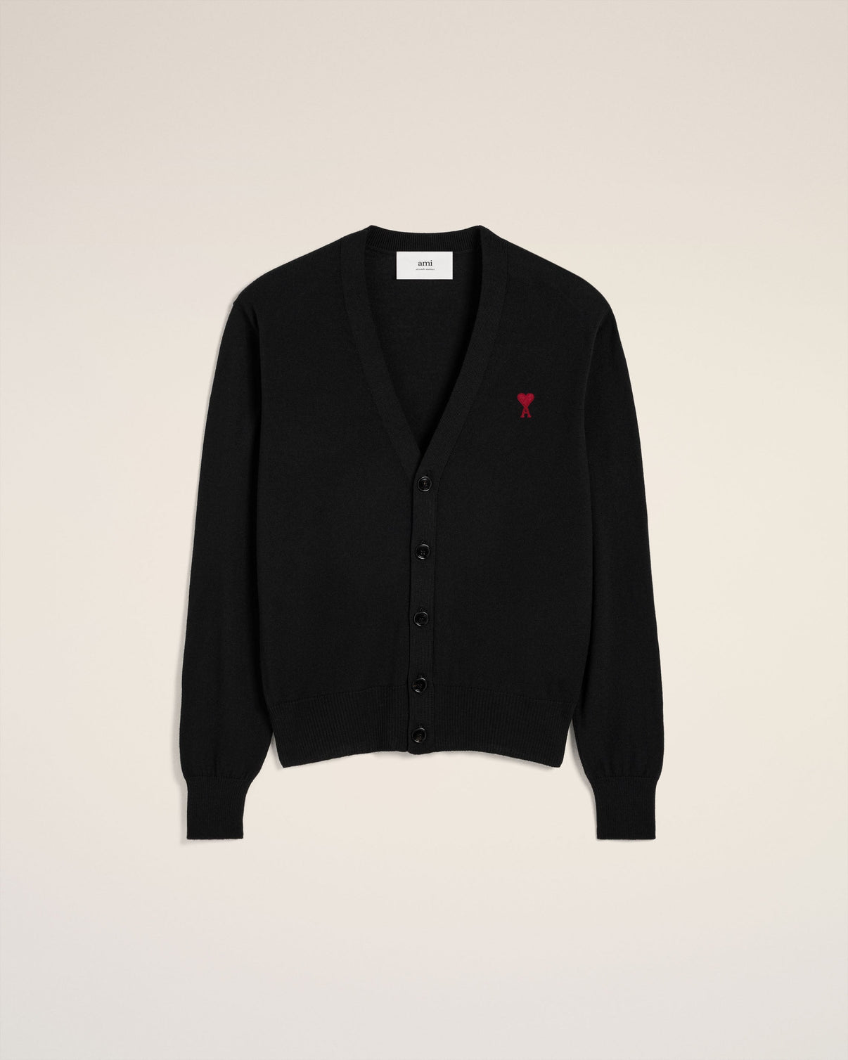 Black Wool Cardigan