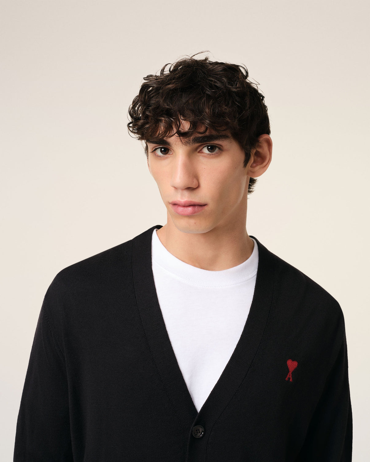 Black Wool Cardigan
