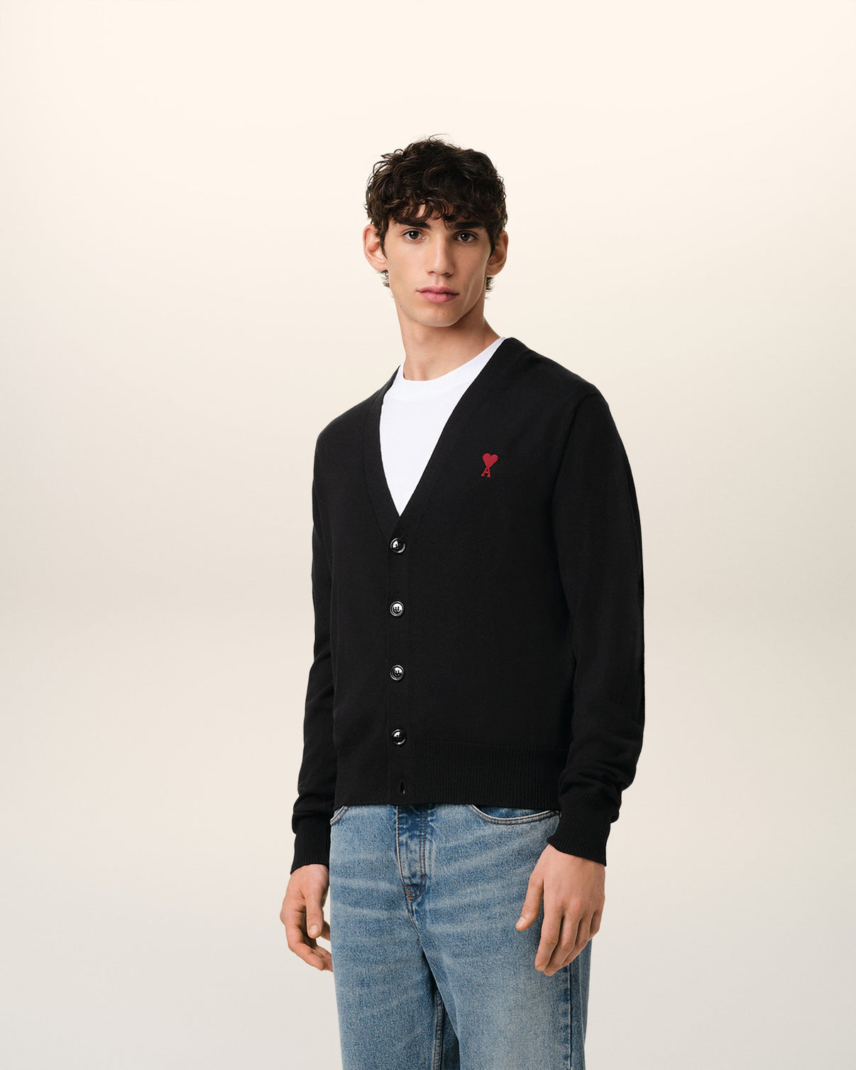 Black Wool Cardigan