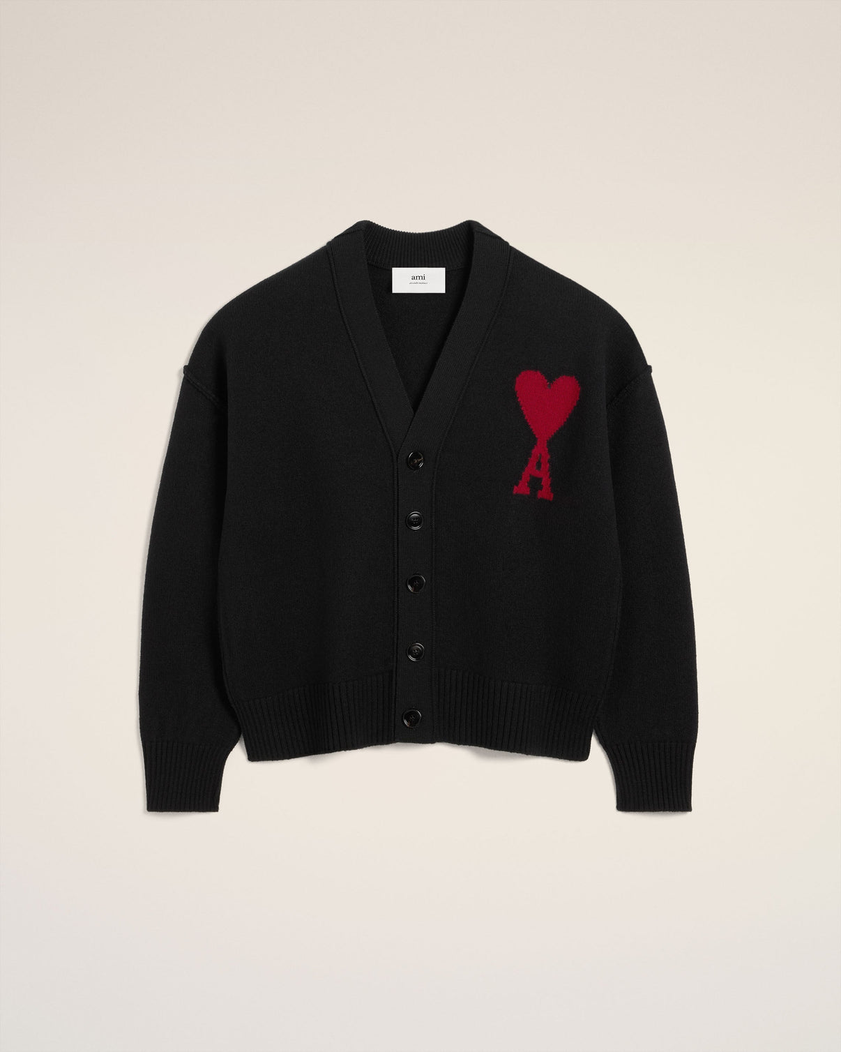 Black Wool Cardigan
