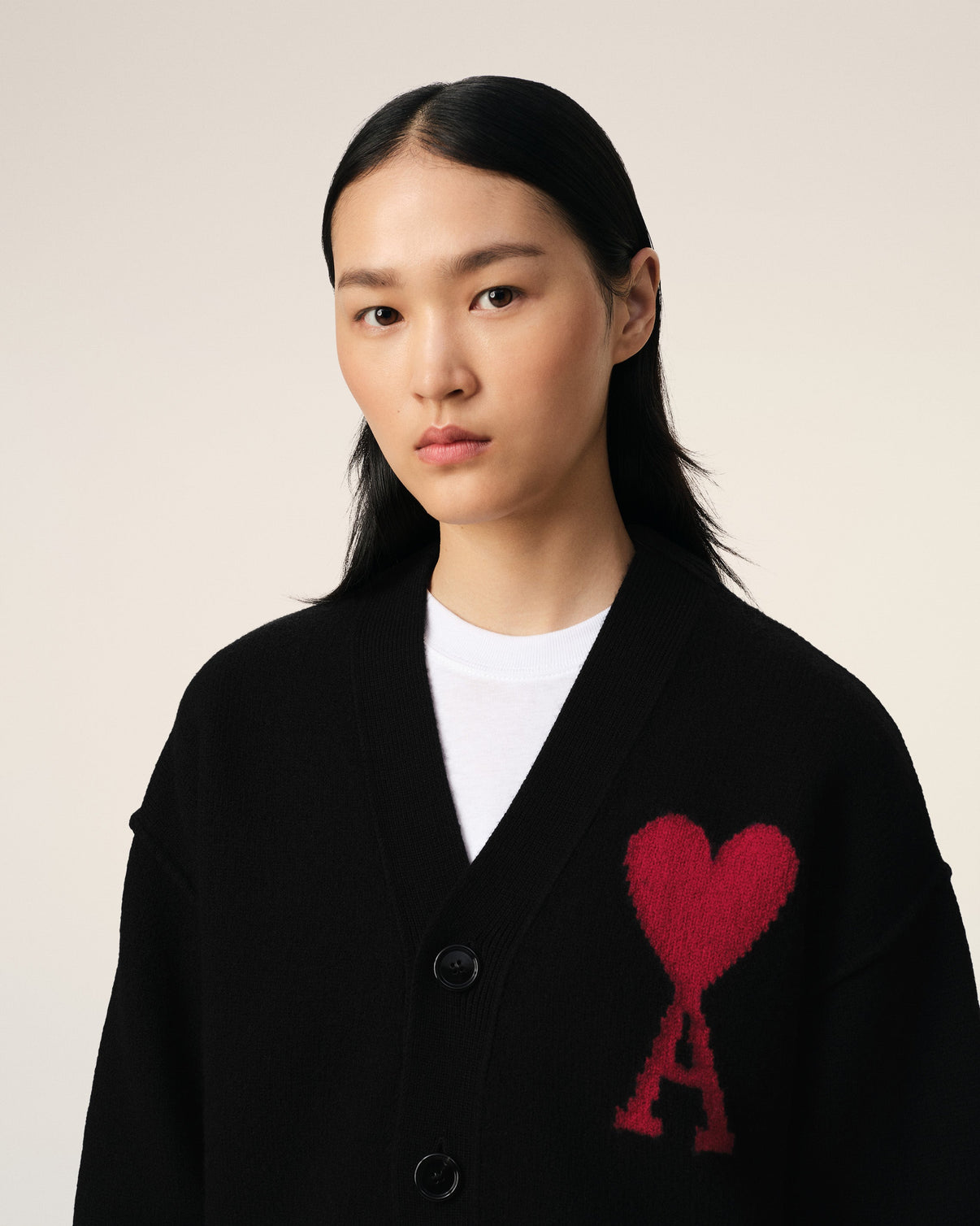 Black Wool Cardigan