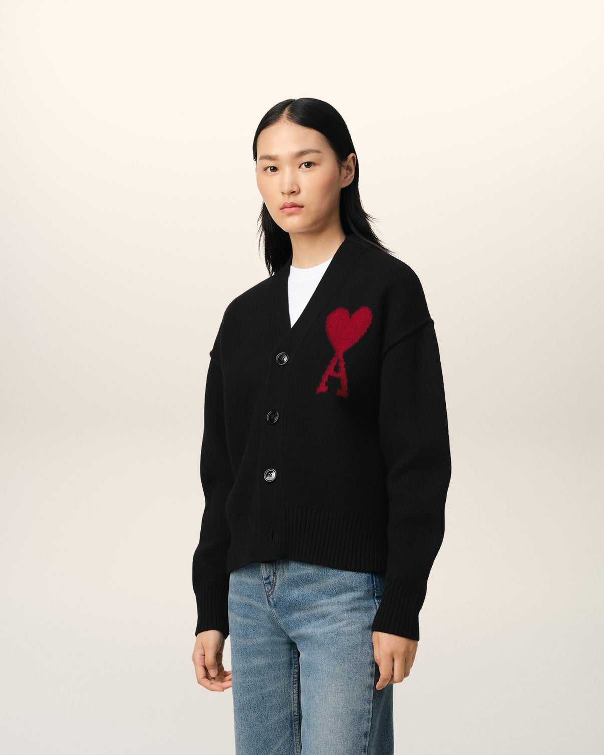 Black Wool Cardigan