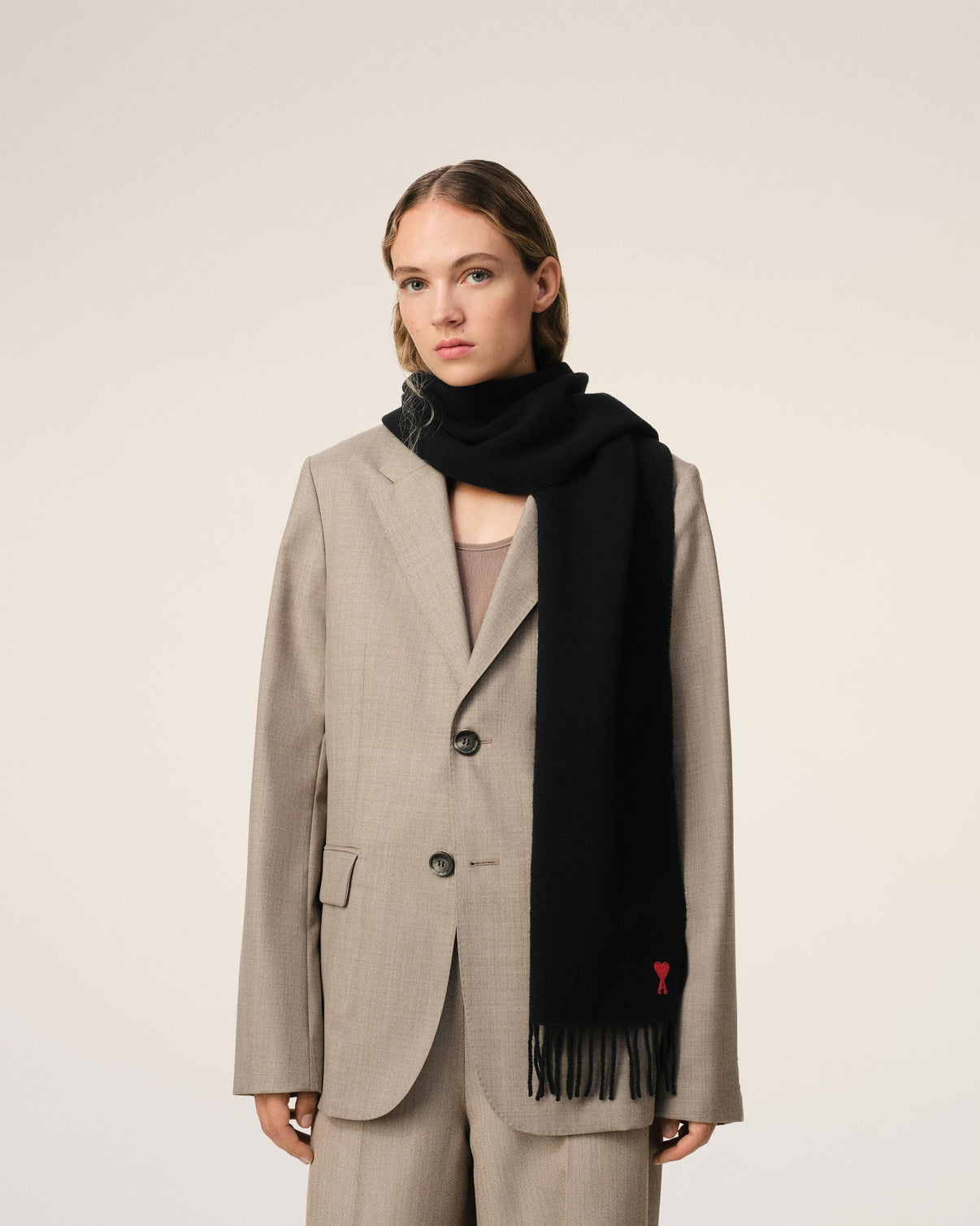 Black Wool Scarf