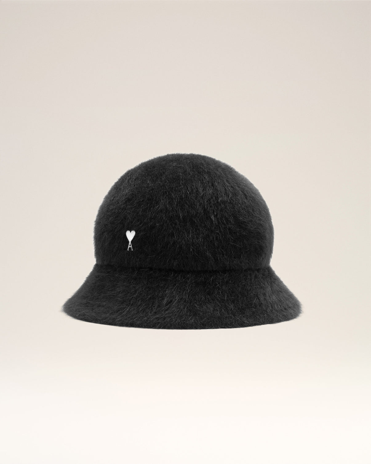 Black Wool Stud Bucket Hat