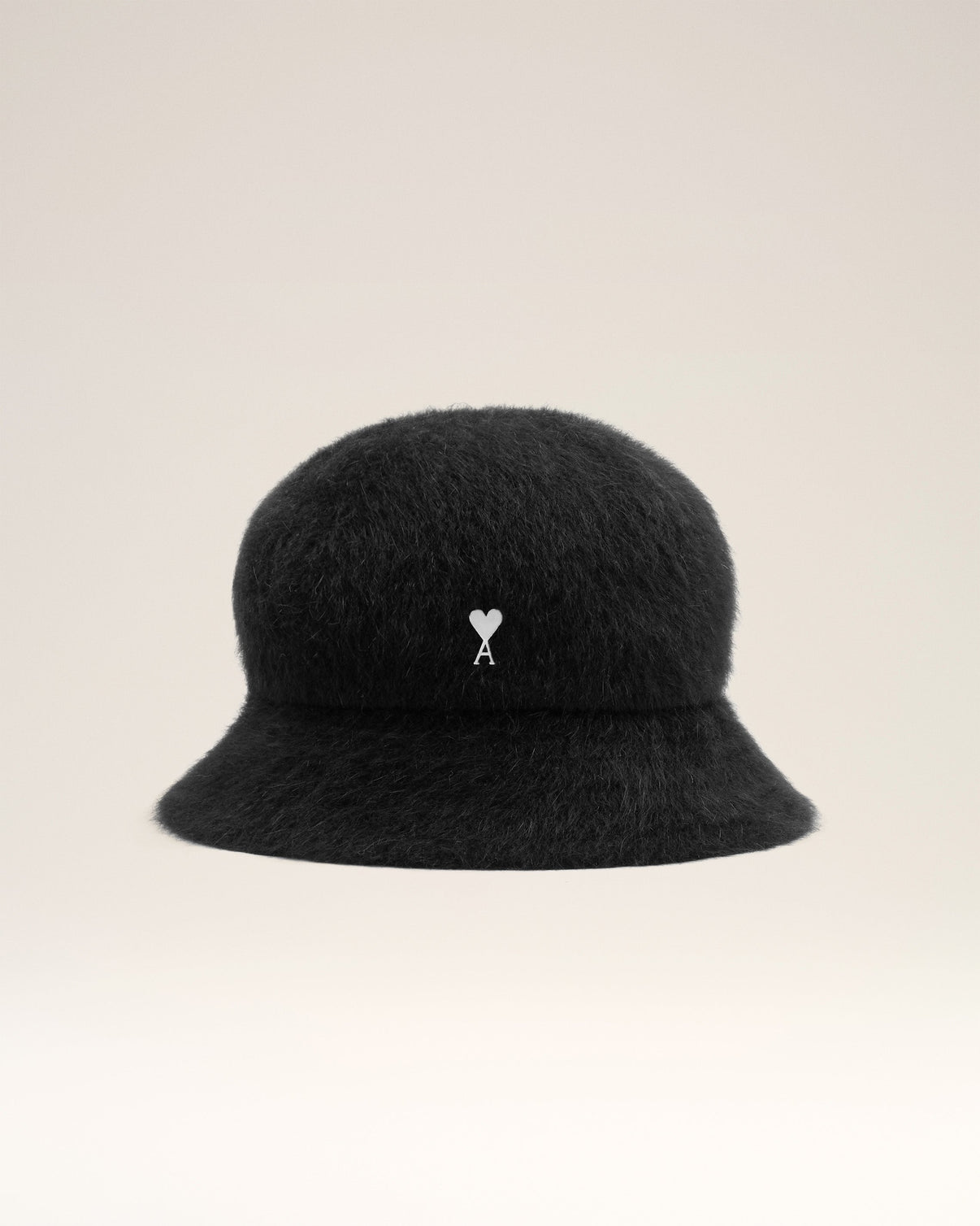 Black Wool Stud Bucket Hat