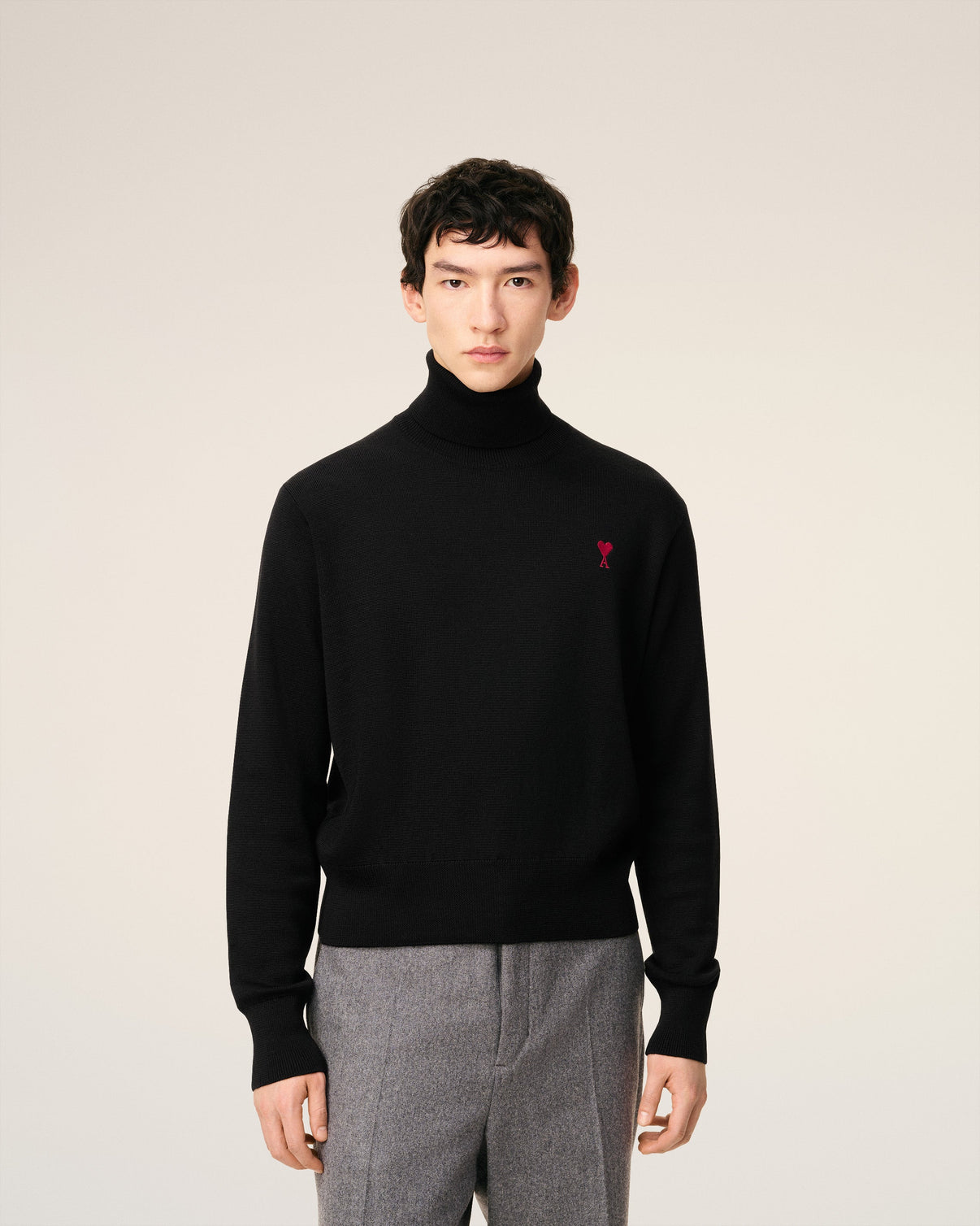 Black Wool Turtle Neck Sweater