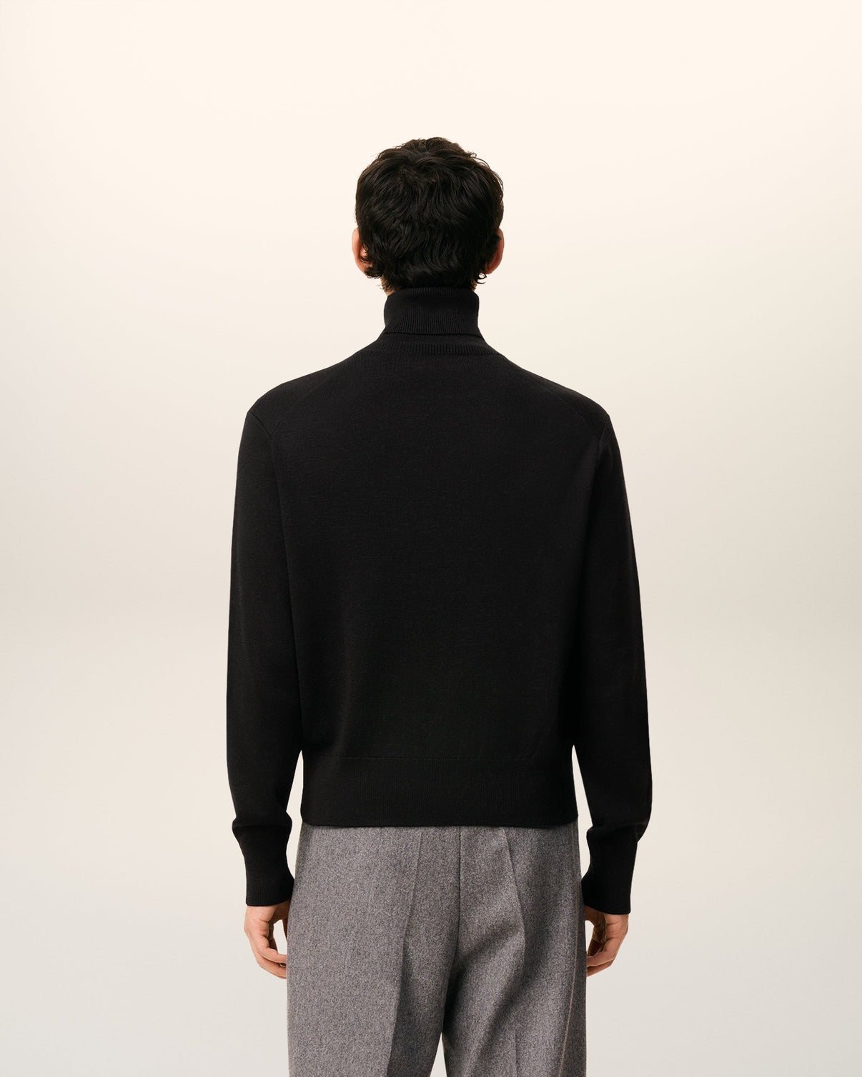 Black Wool Turtle Neck Sweater