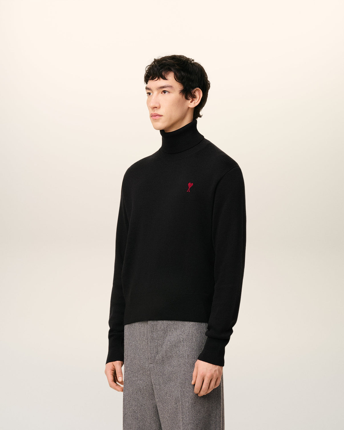 Black Wool Turtle Neck Sweater