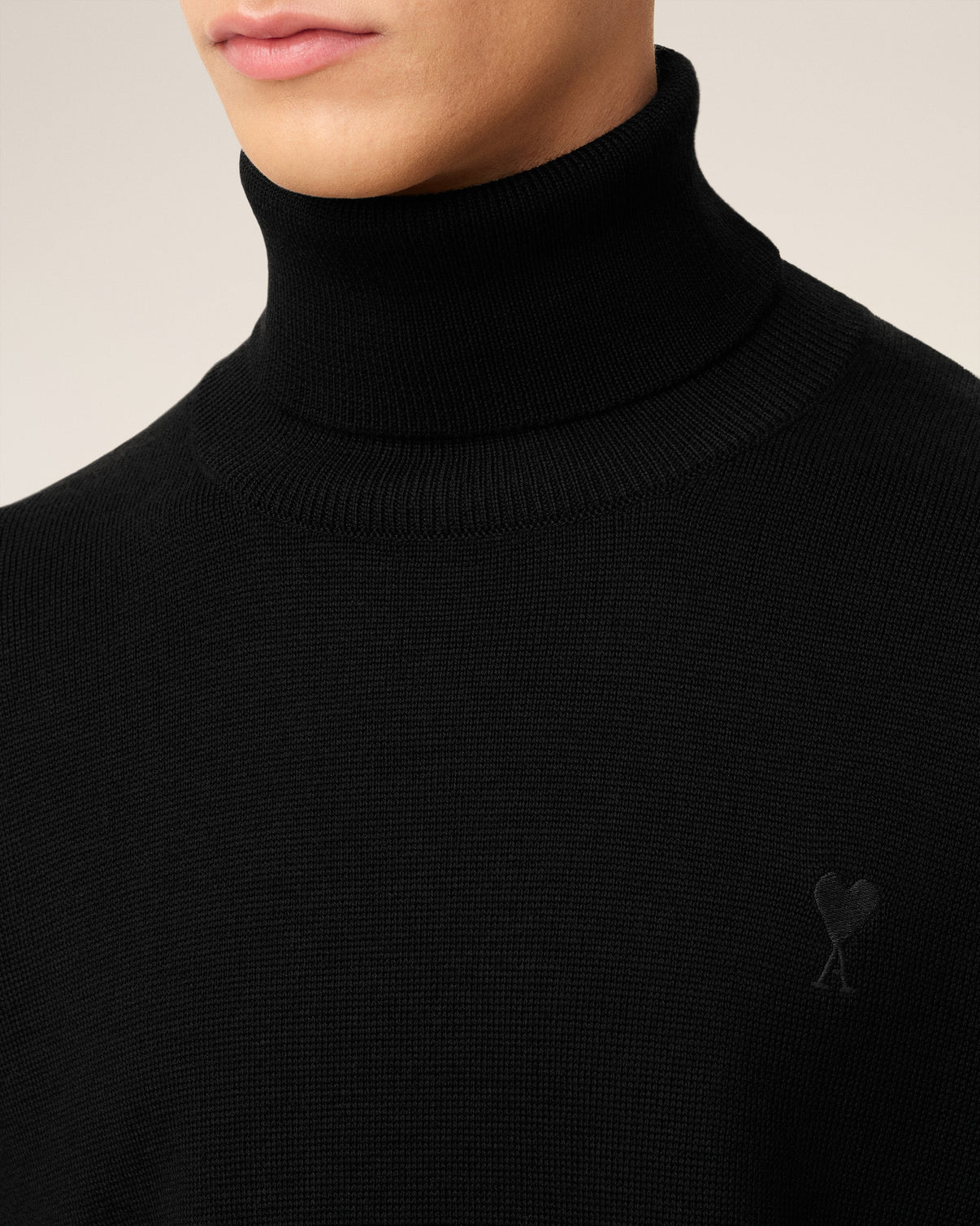 Black Wool Turtle Neck Sweater