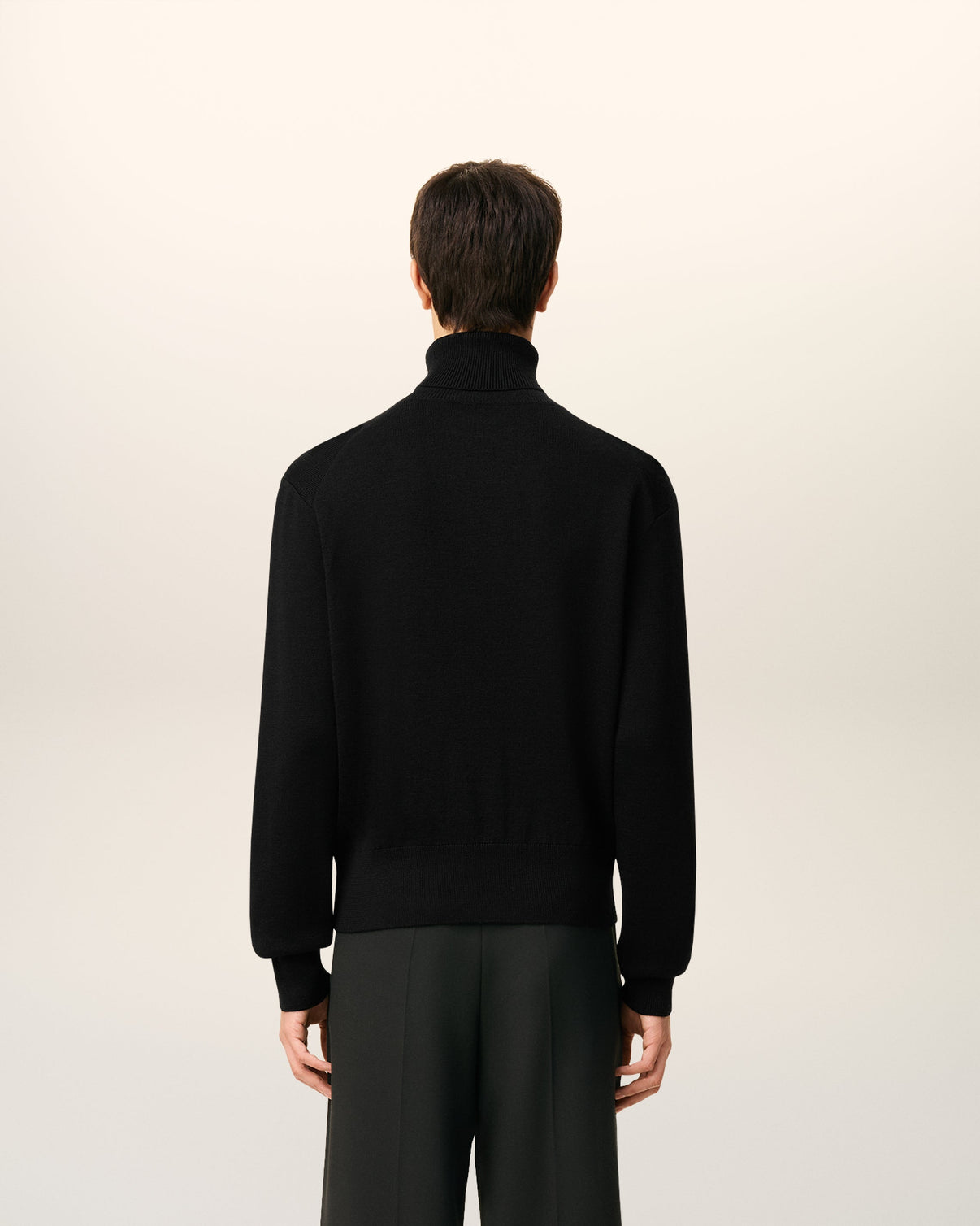 Black Wool Turtle Neck Sweater