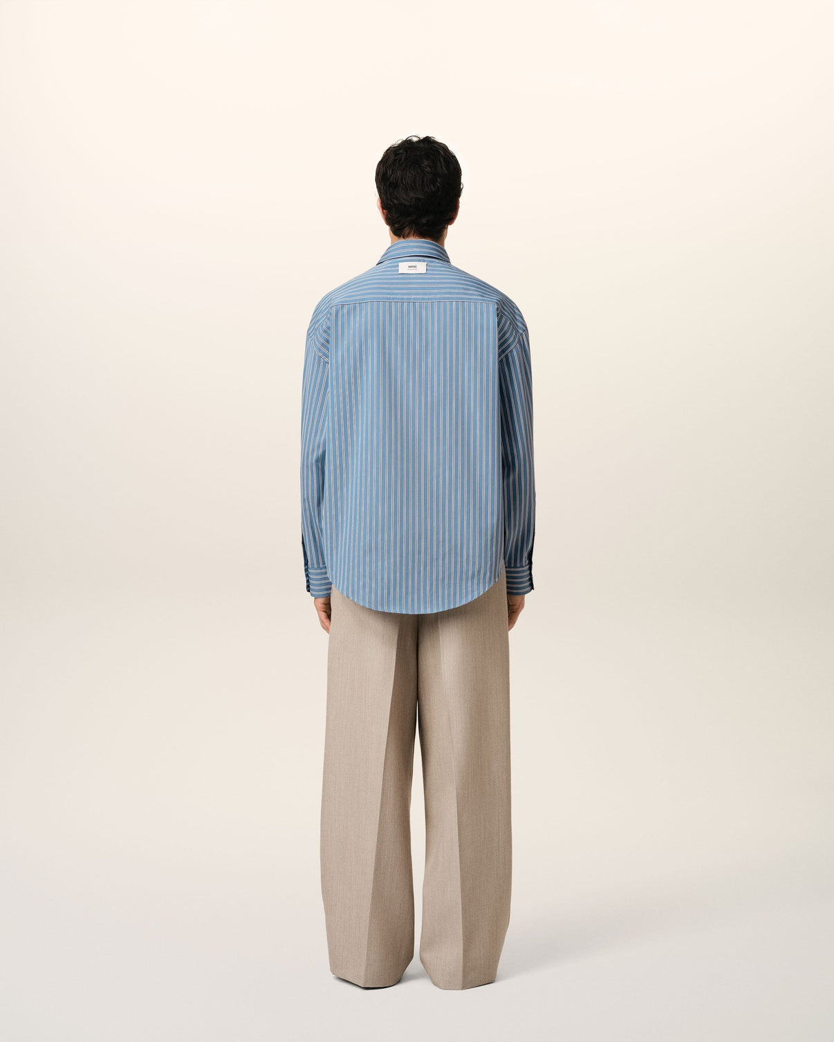 Blue Cotton Boxy Fit Shirt