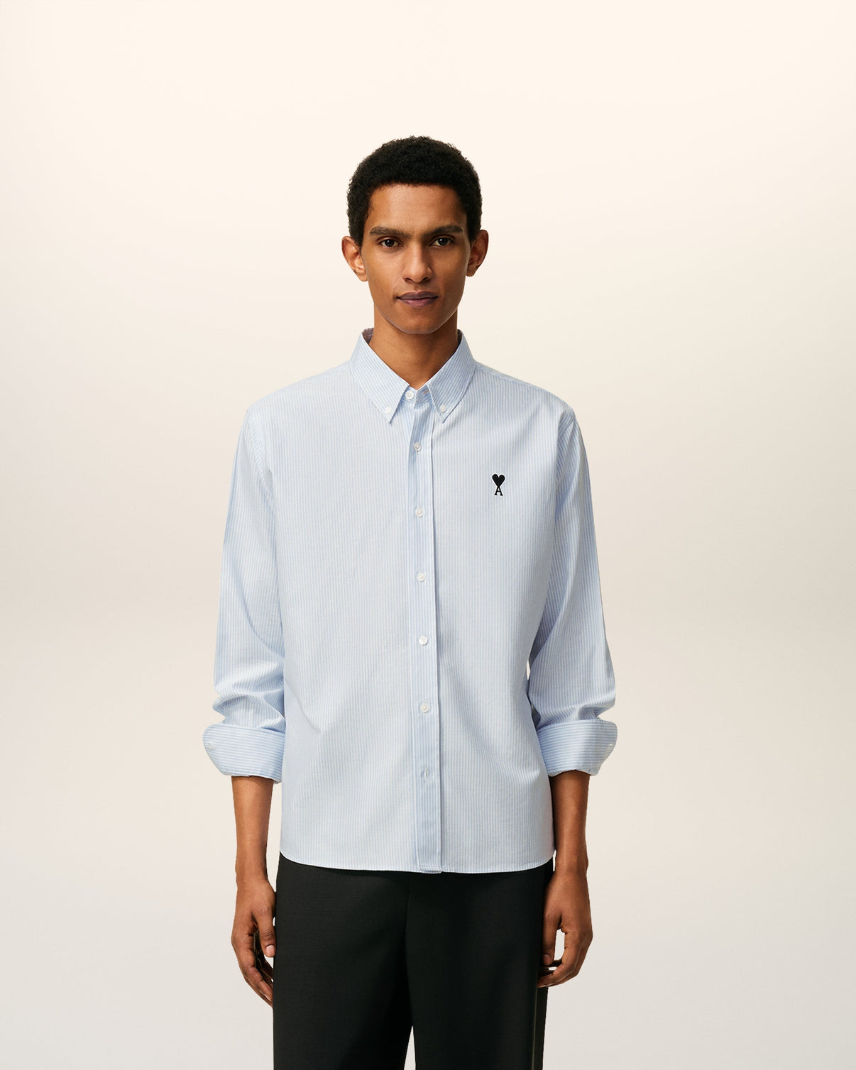 Blue Cotton Button Down Shirt