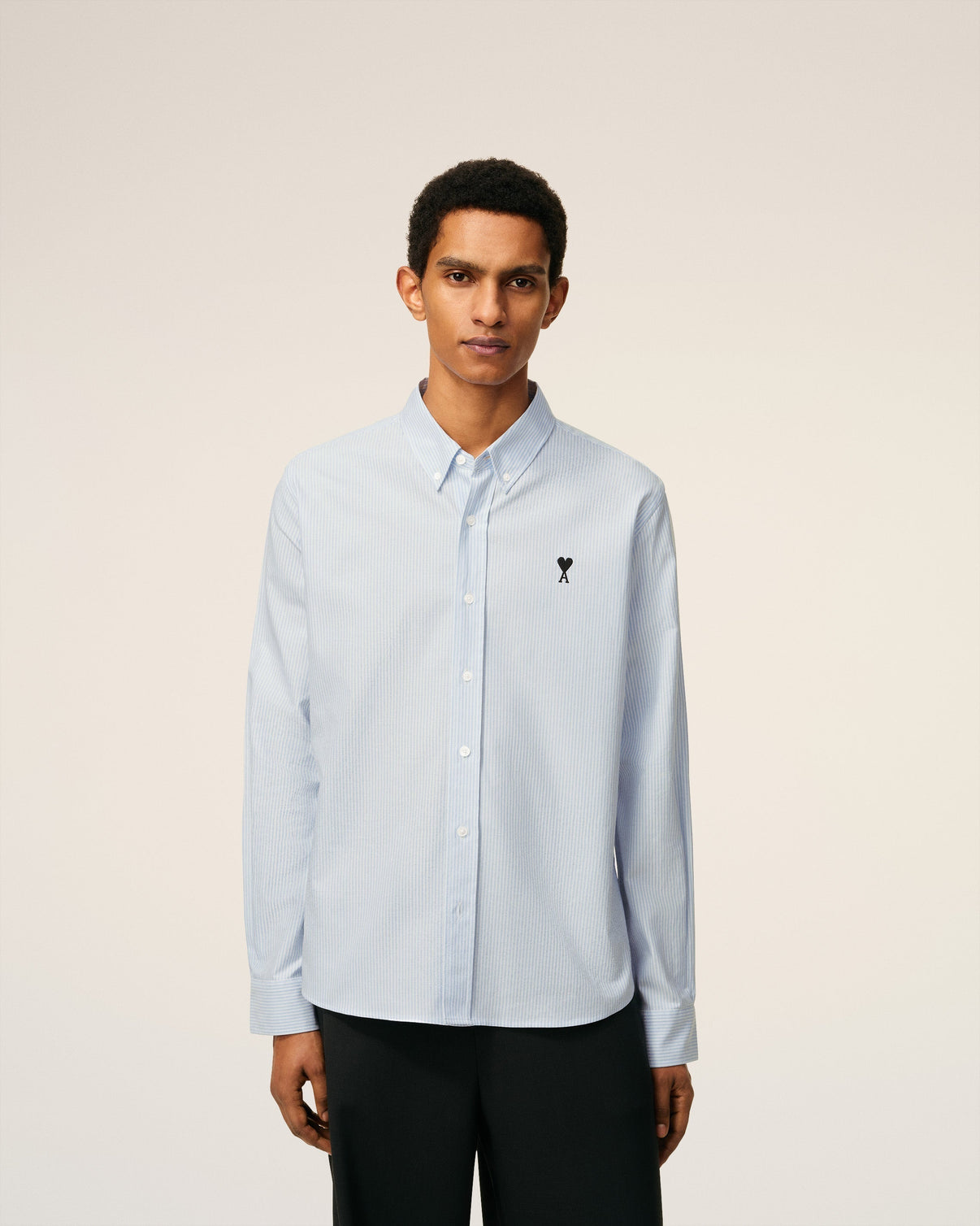 Blue Cotton Button Down Shirt