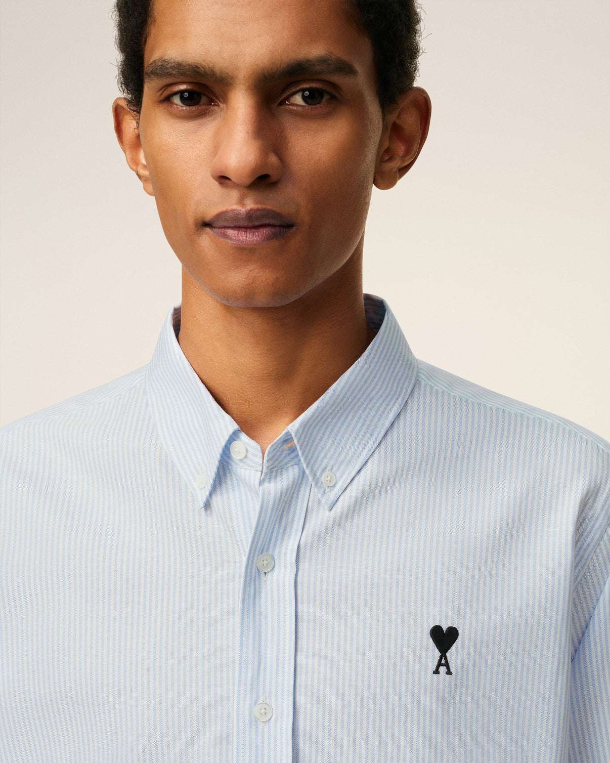 Blue Cotton Button Down Shirt