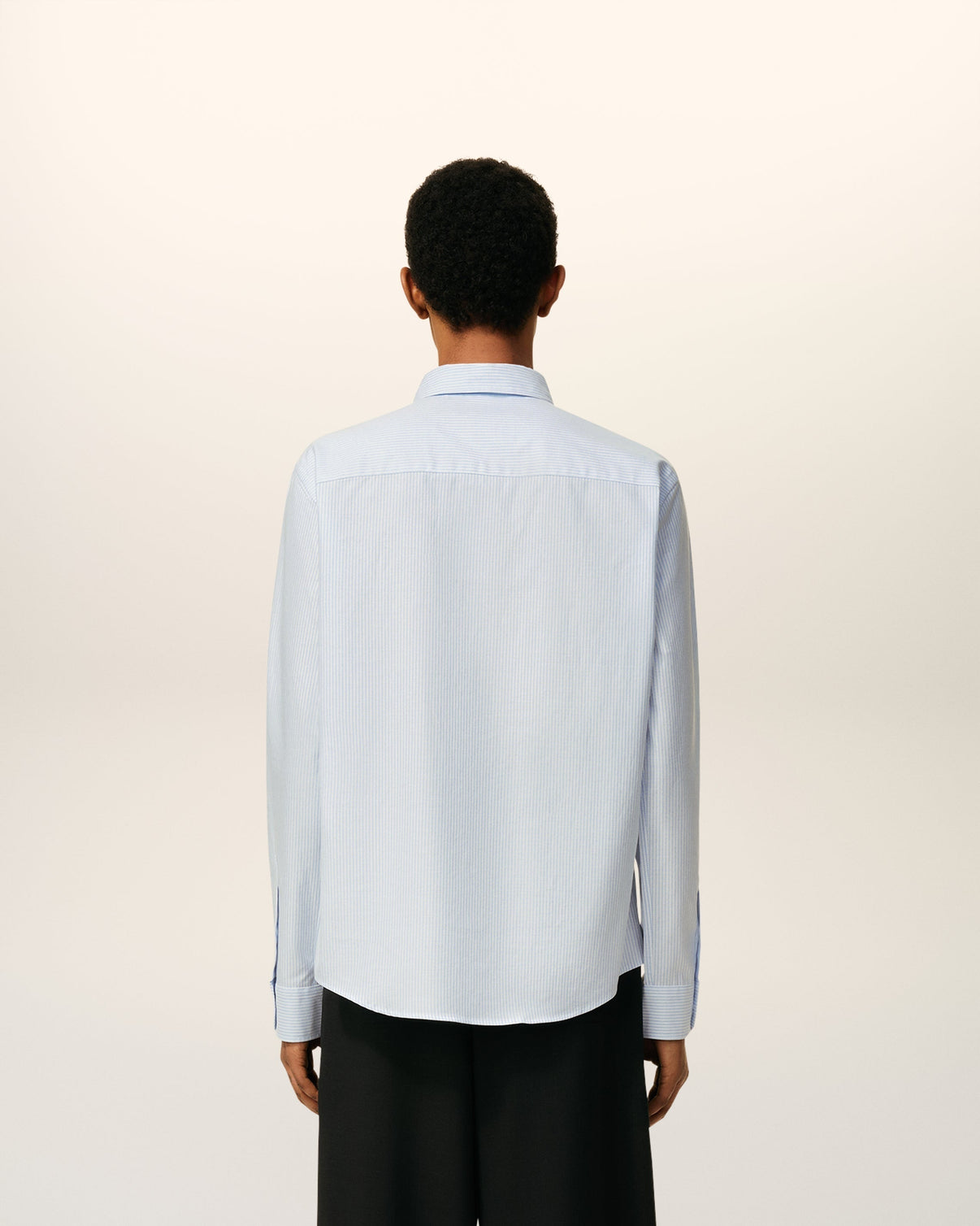 Blue Cotton Button Down Shirt