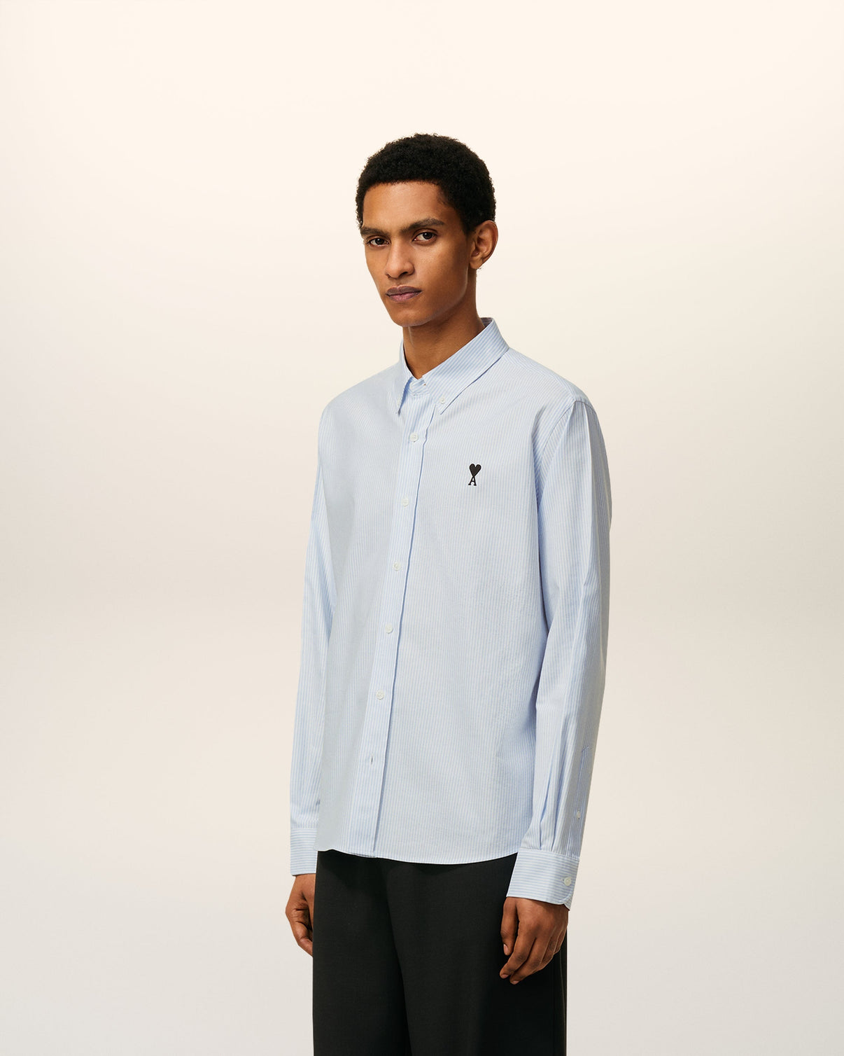 Blue Cotton Button Down Shirt