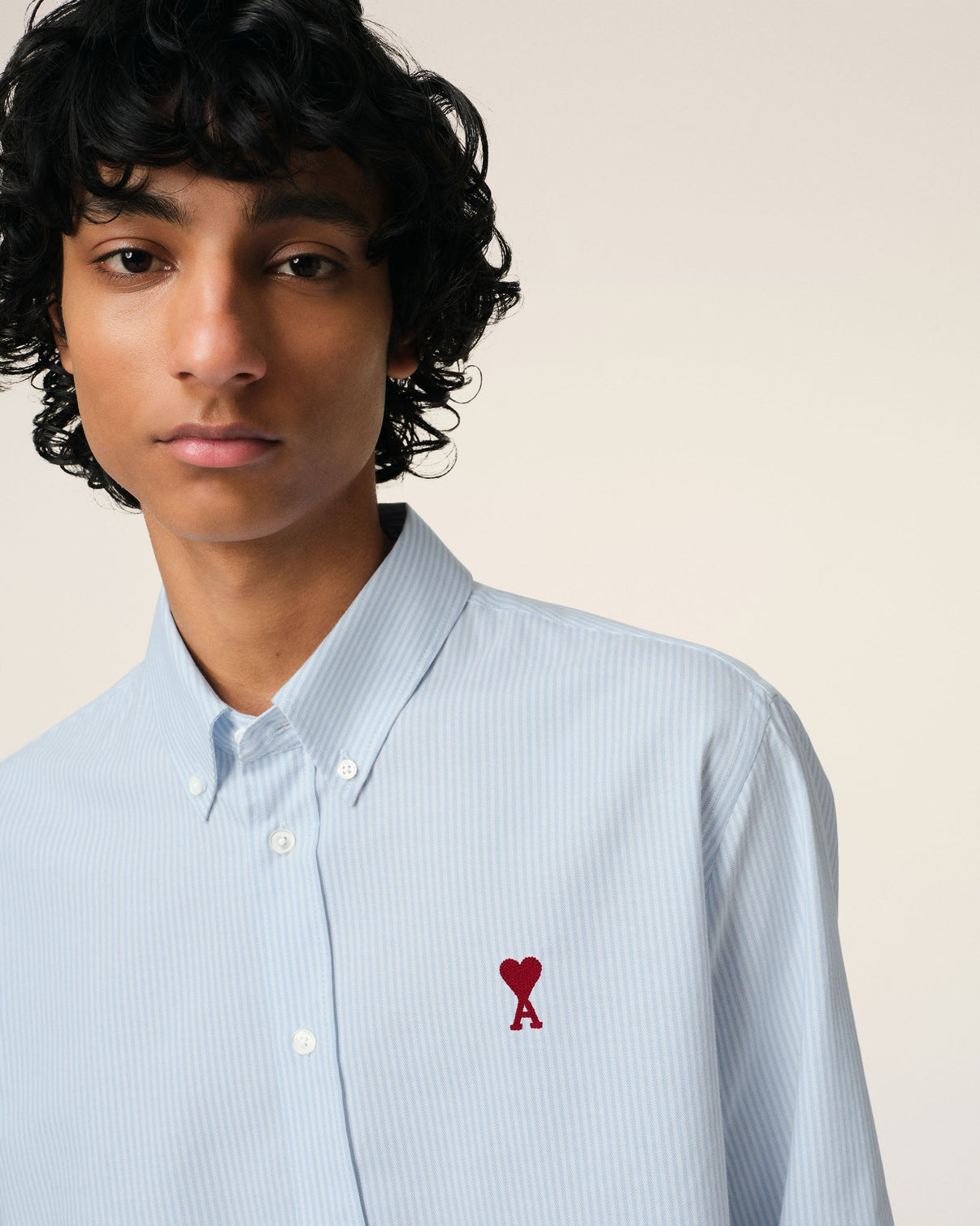 Blue Cotton Button Down Shirt