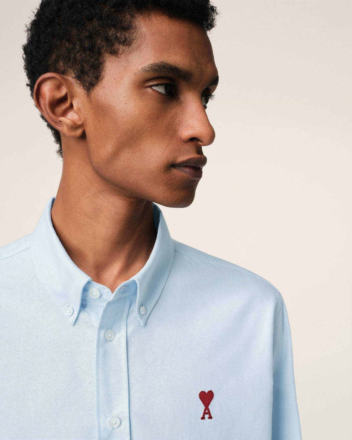 Blue Cotton Button Down Shirt