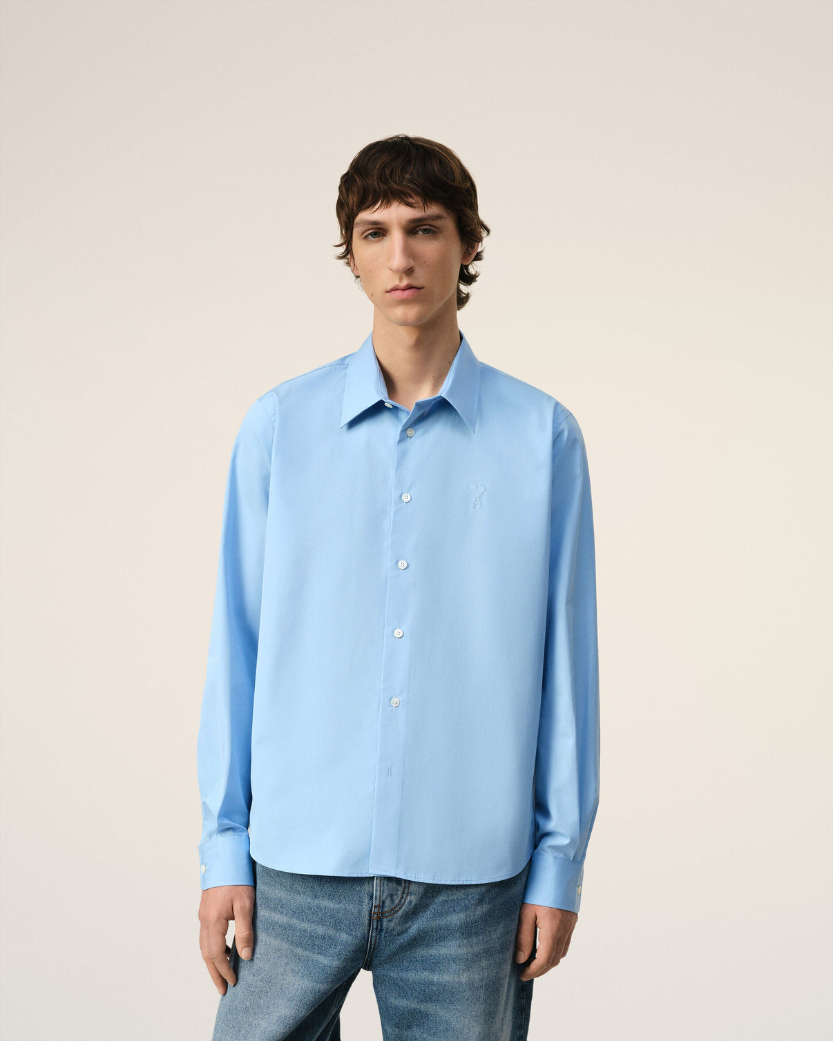 Blue Cotton Classic Shirt