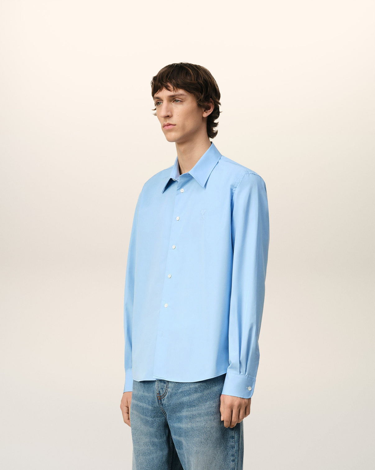 Blue Cotton Classic Shirt