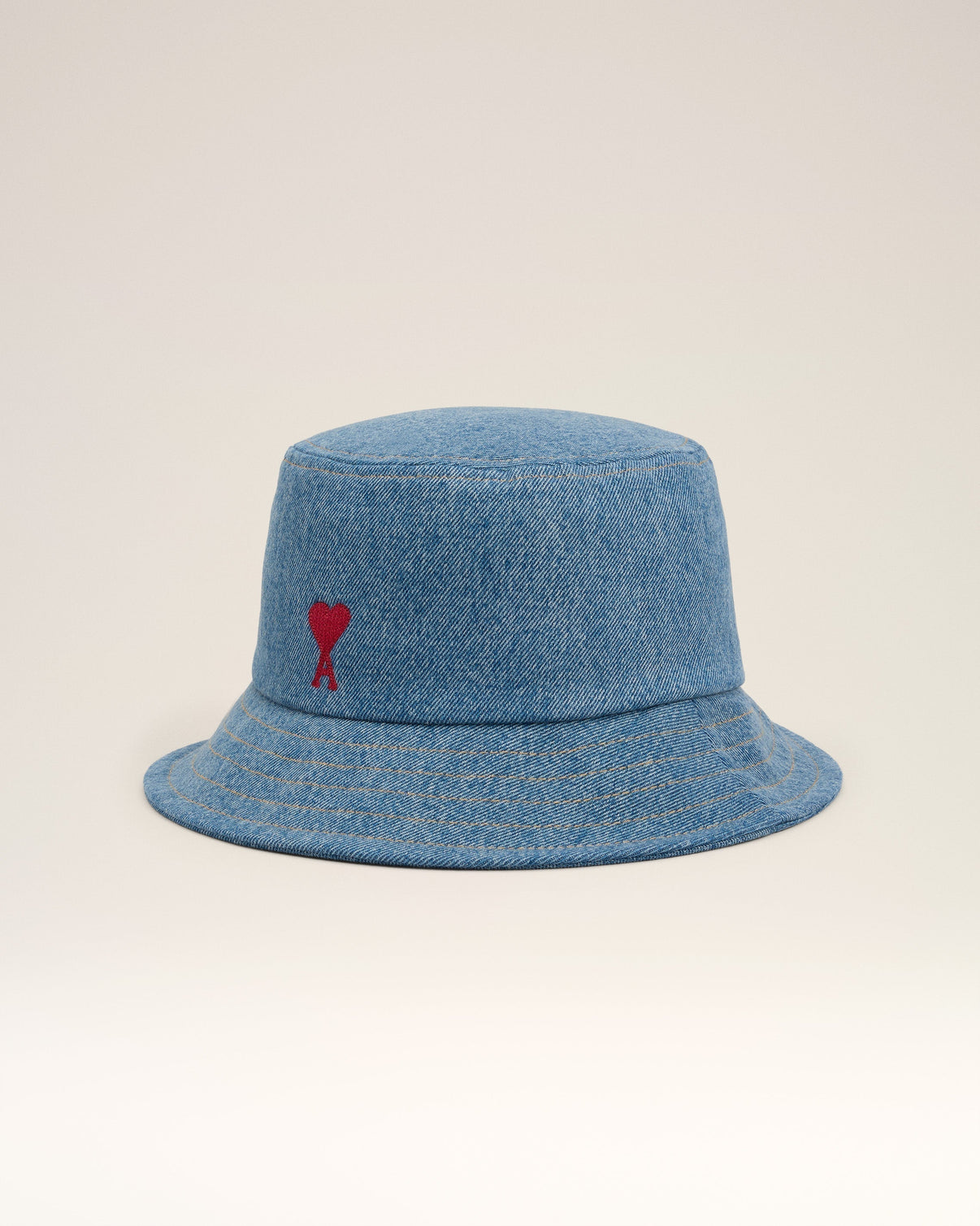 Blue Cotton Embroidery Bucket Hat