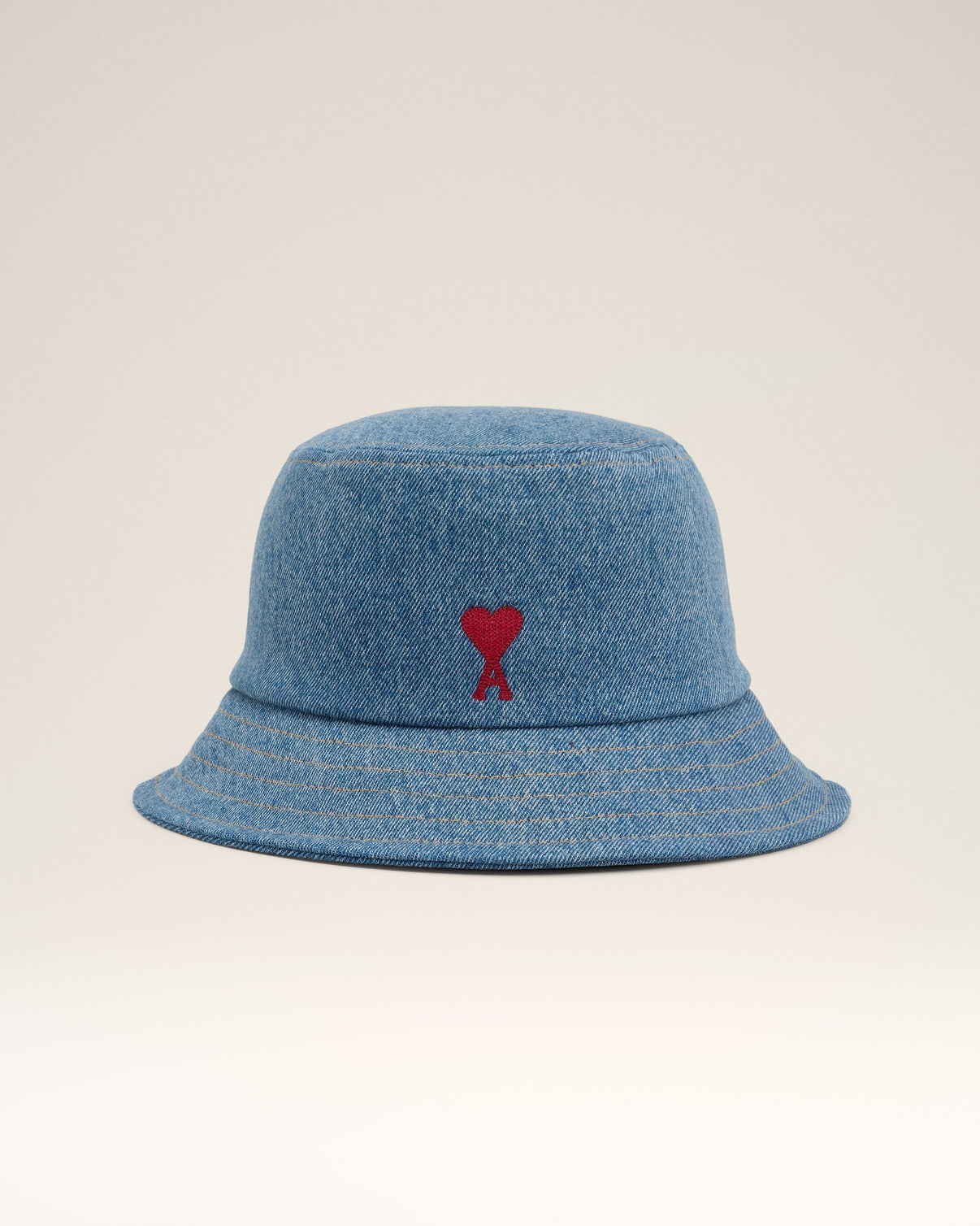 Blue Cotton Embroidery Bucket Hat