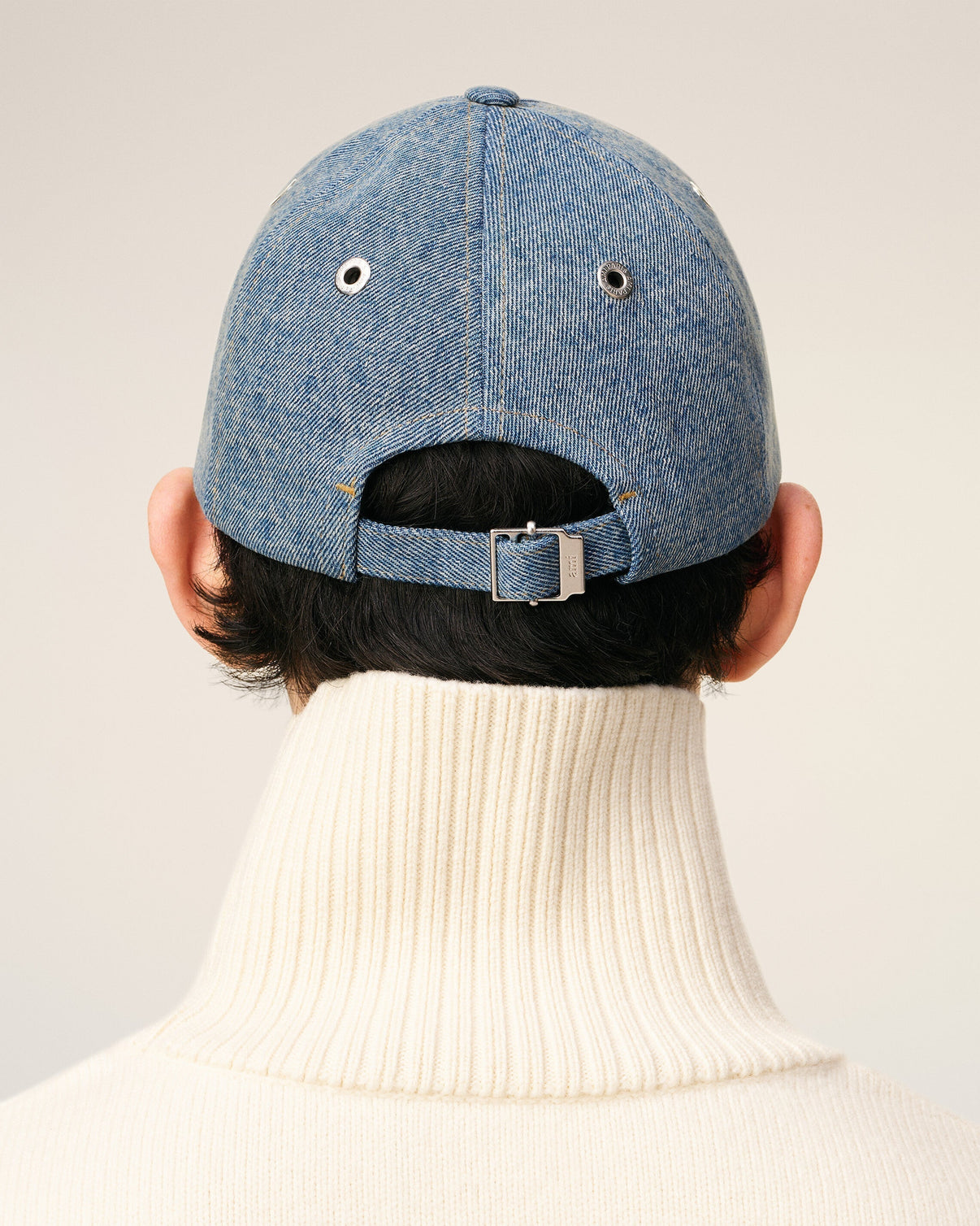 Blue Cotton Embroidery Cap