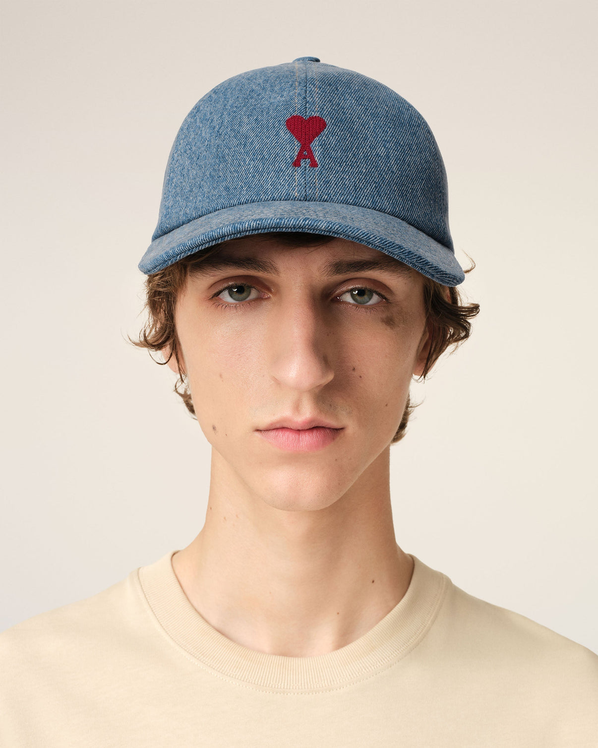 Blue Cotton Embroidery Cap