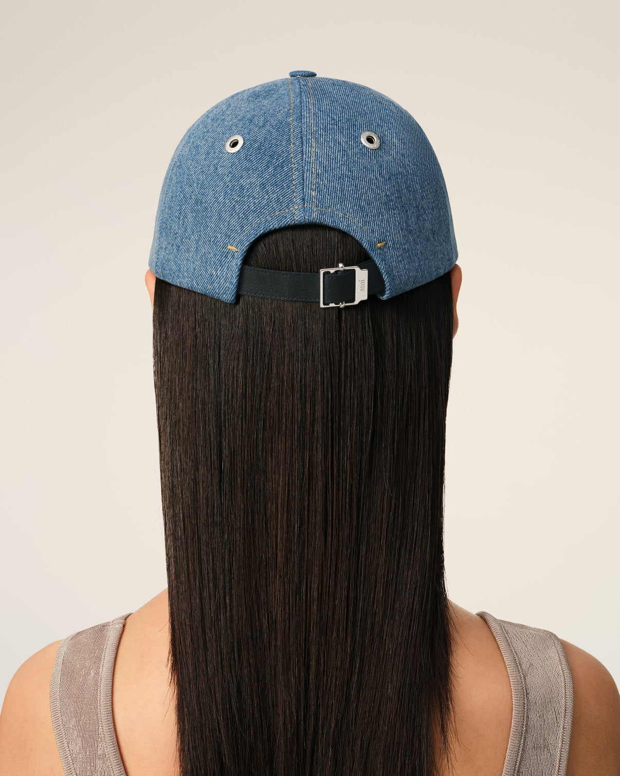 Blue Cotton Embroidery Cap