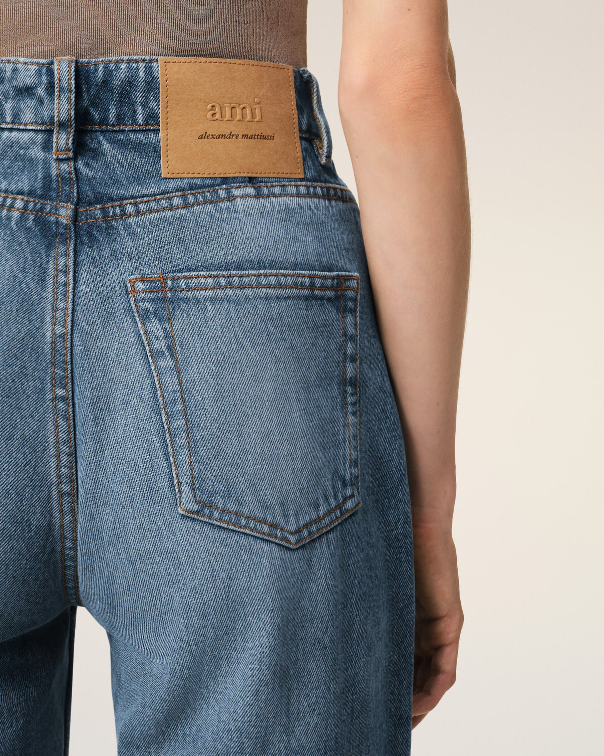 Blue Cotton Flare Fit Jeans