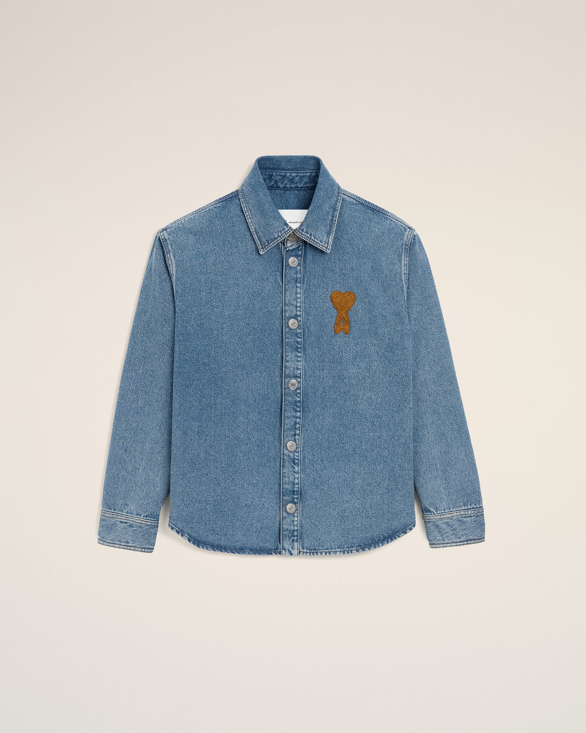 Blue Cotton Knitted Overshirt