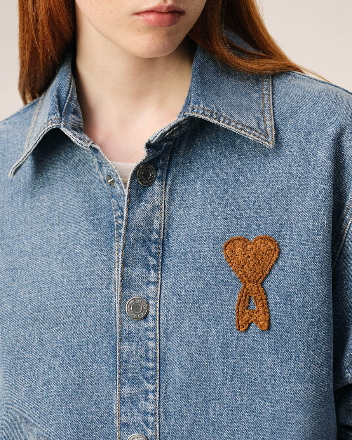 Blue Cotton Knitted Overshirt
