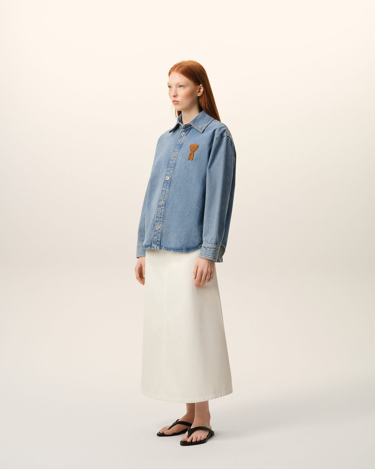 Blue Cotton Knitted Overshirt